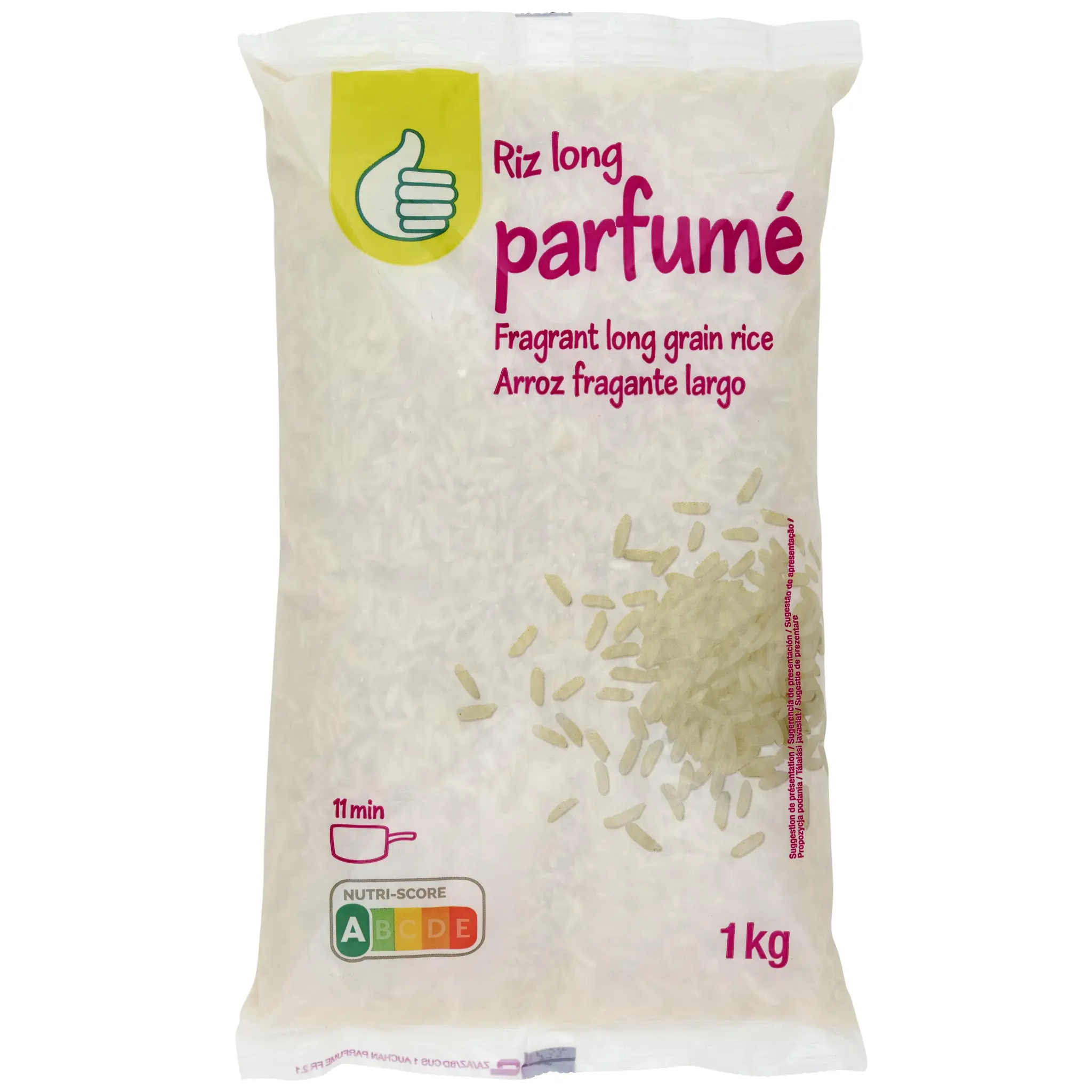 POUCE Riz long origine Asie