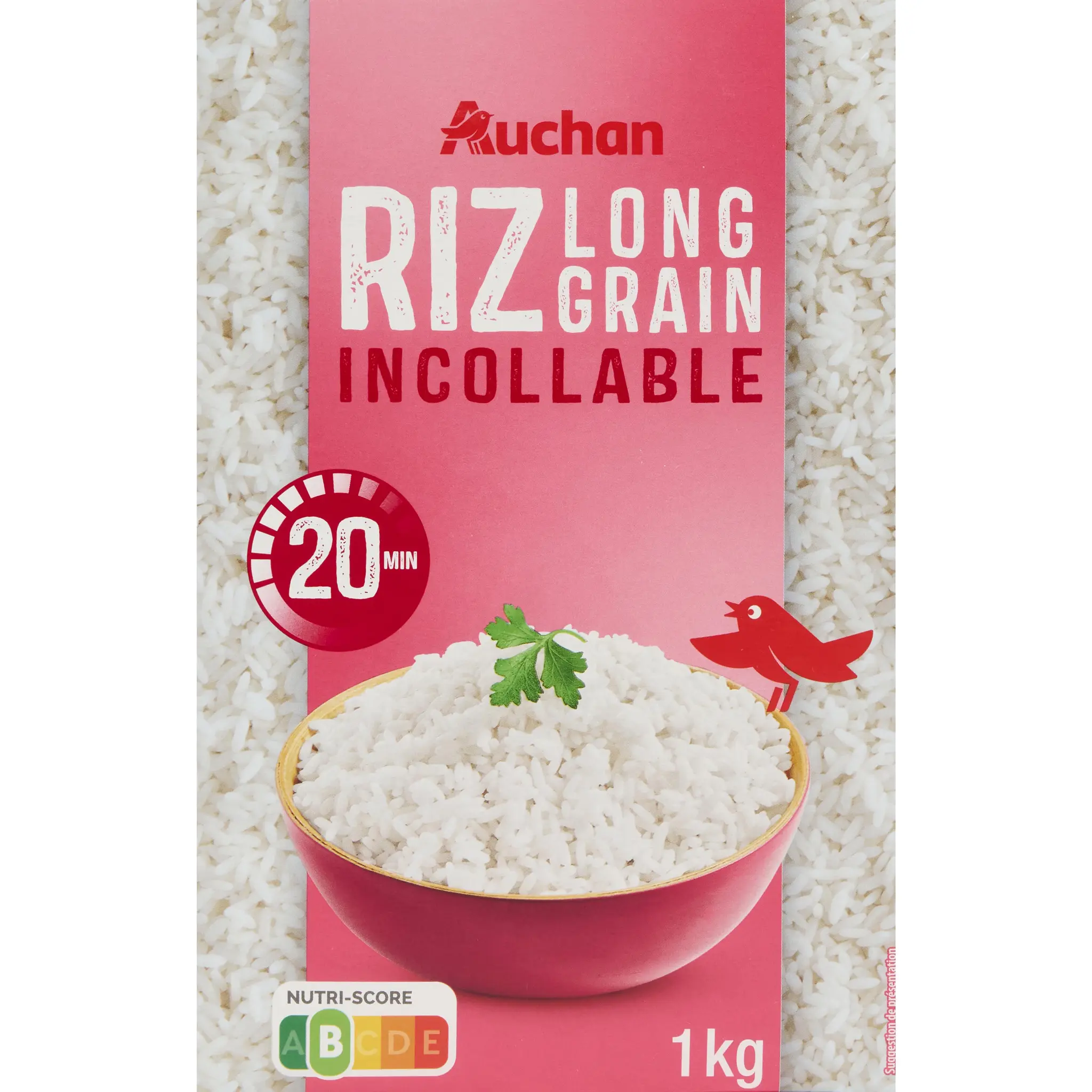 AUCHAN Riz long grain incollable