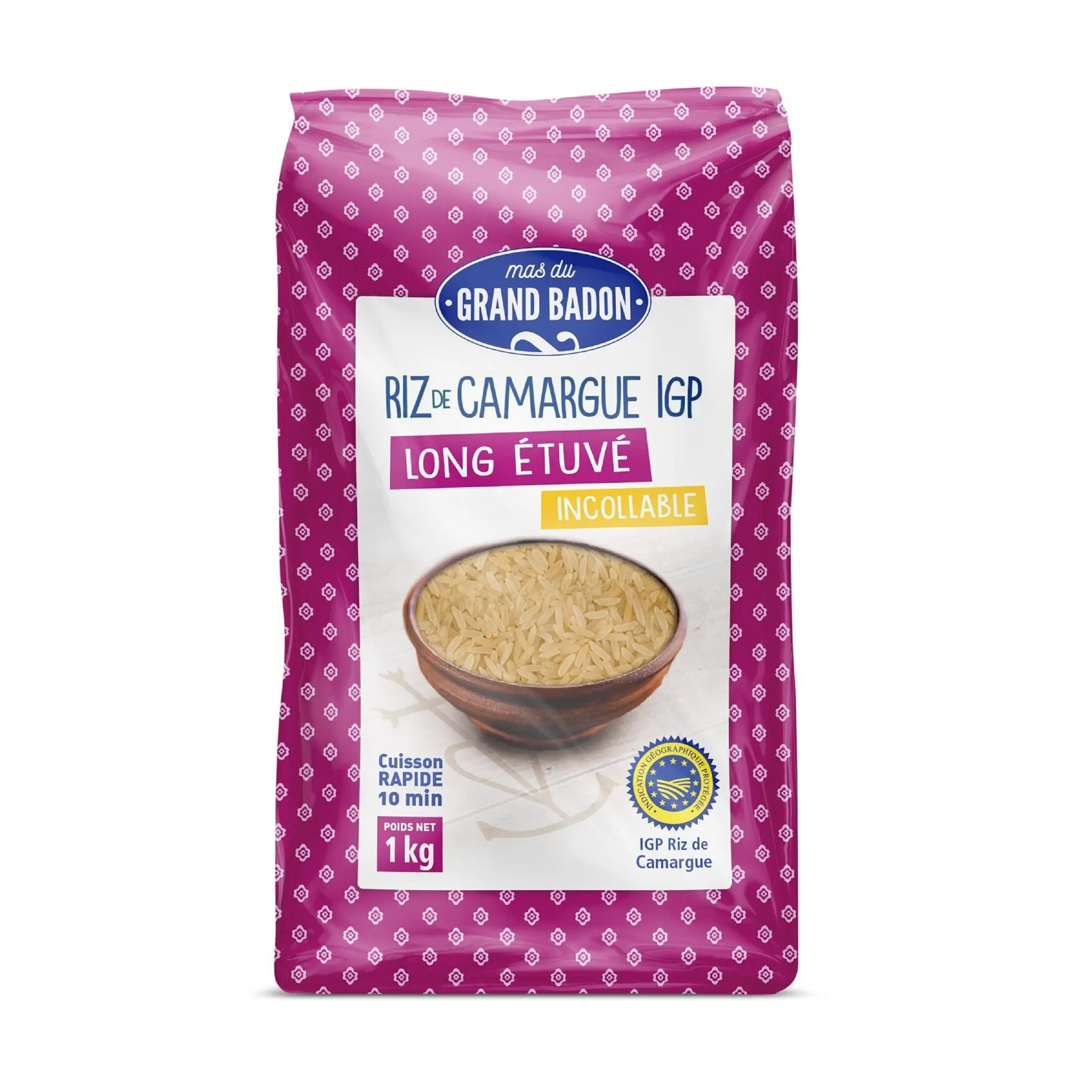 GRAND BADON Riz de Camargue IGP long étuvé