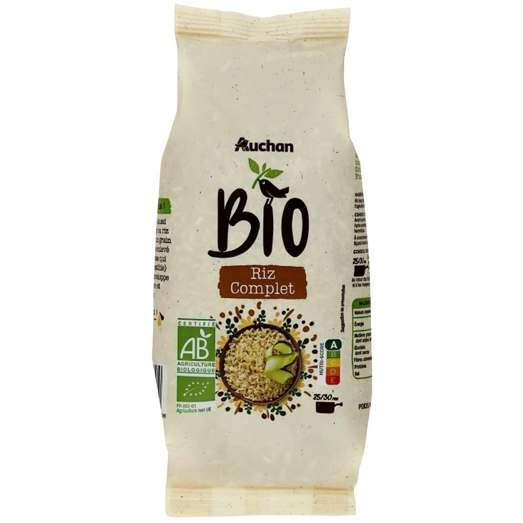 AUCHAN BIO Riz complet