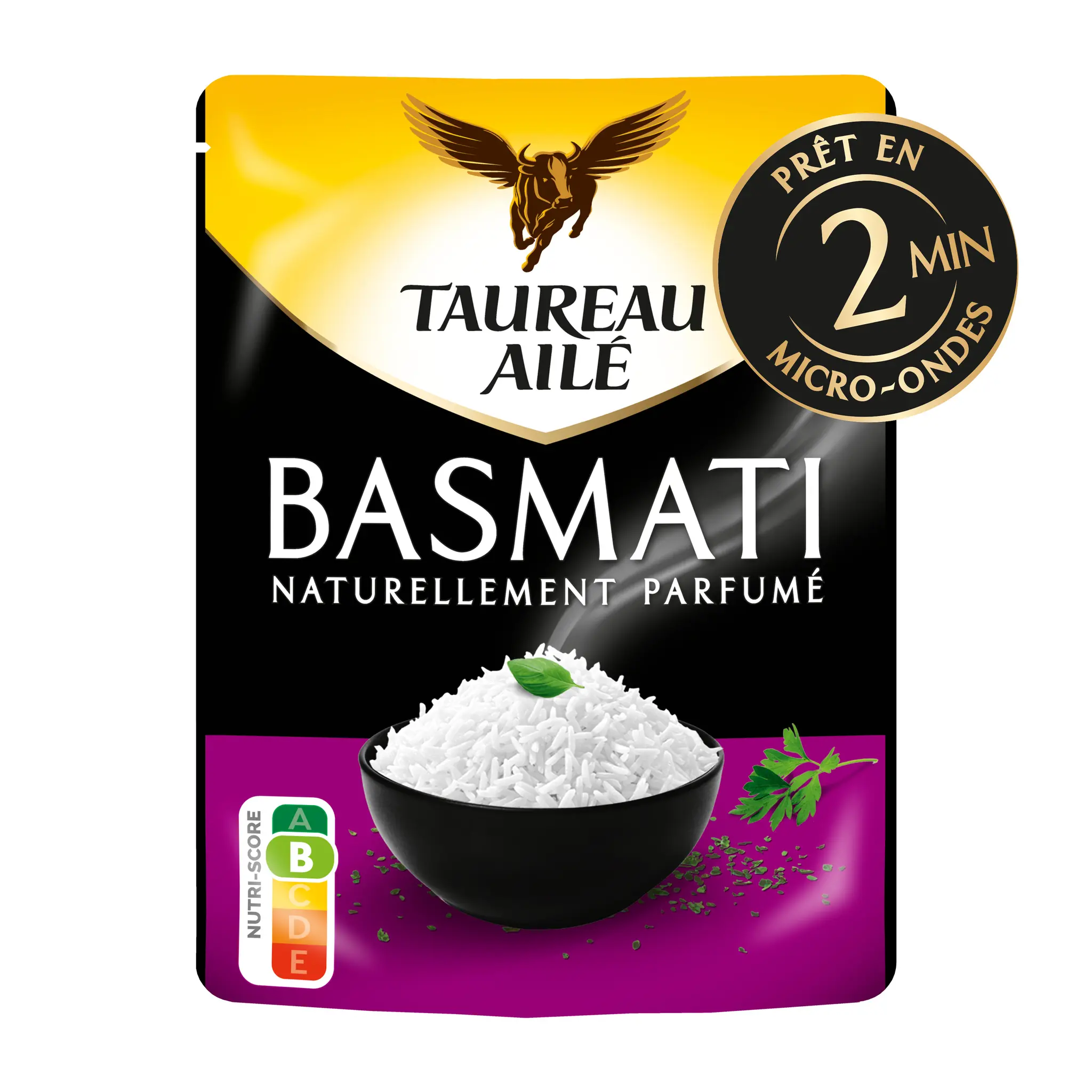 TAUREAU AILE Riz Basmati naturellement parfumé sachet express