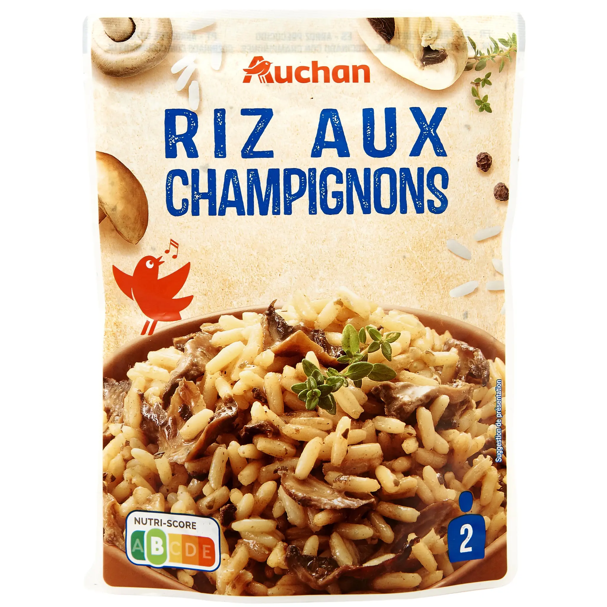 AUCHAN Riz au champignons