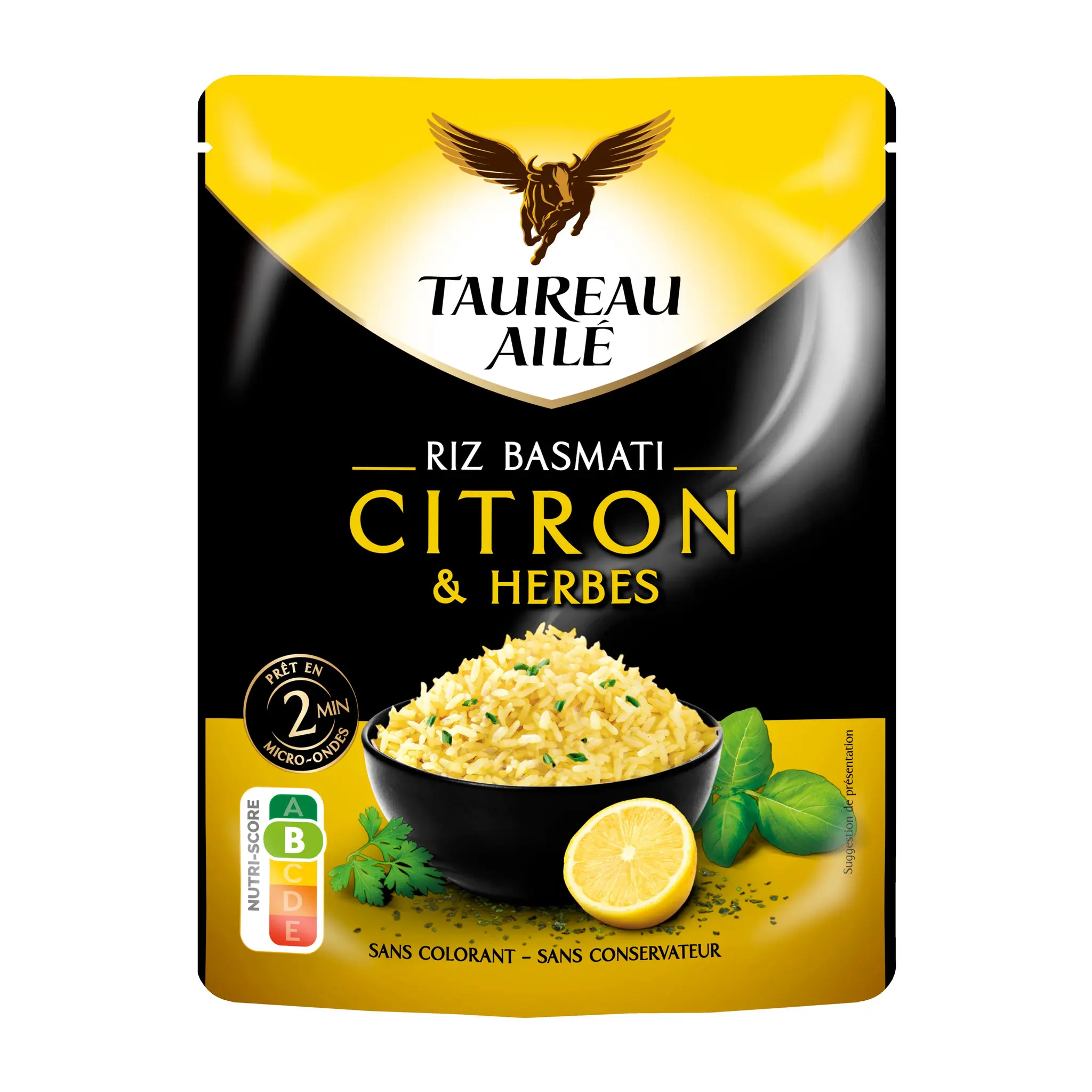 TAUREAU AILE Riz citron et herbes sachet express