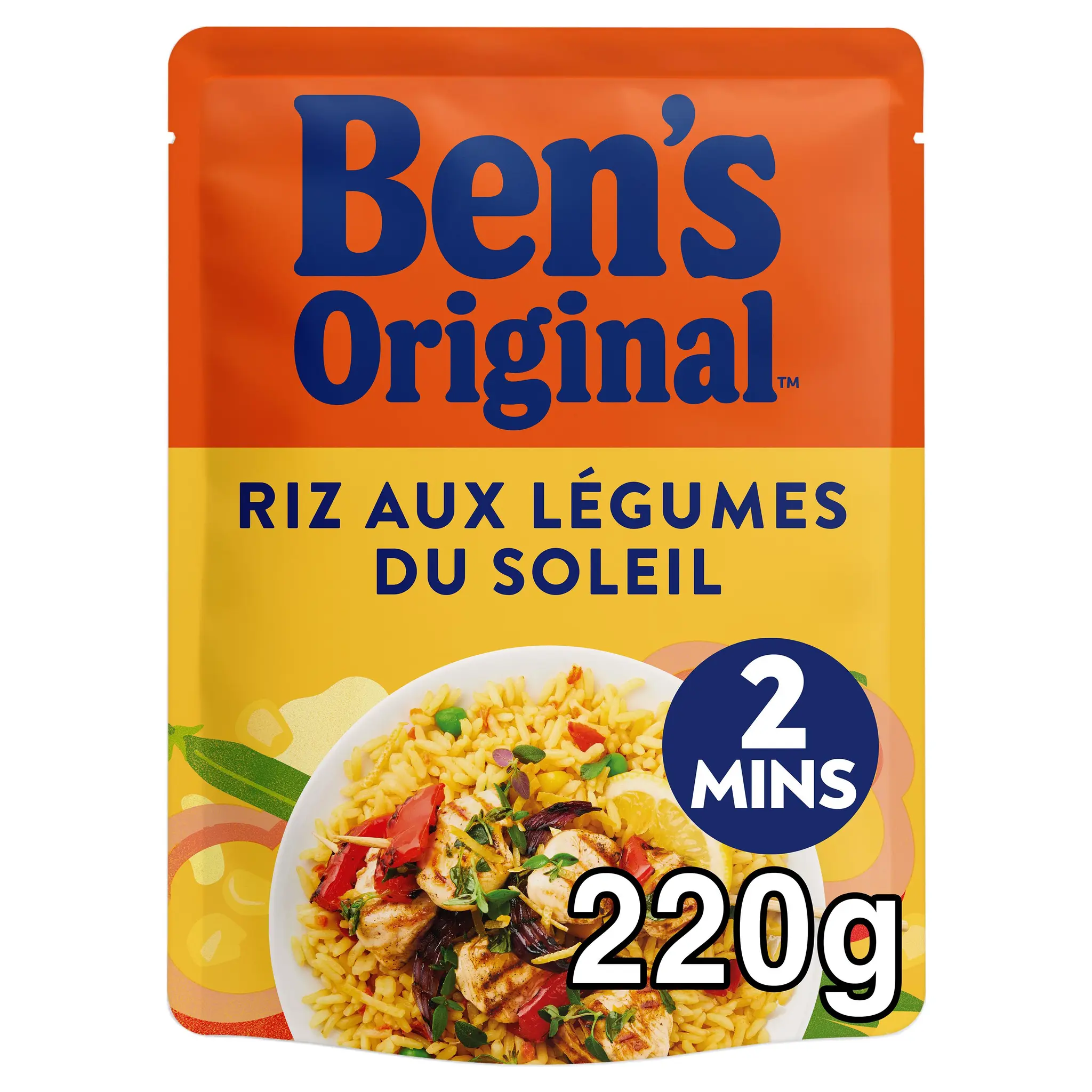 BEN'S ORIGINAL Riz aux légumes du soleil sachet express