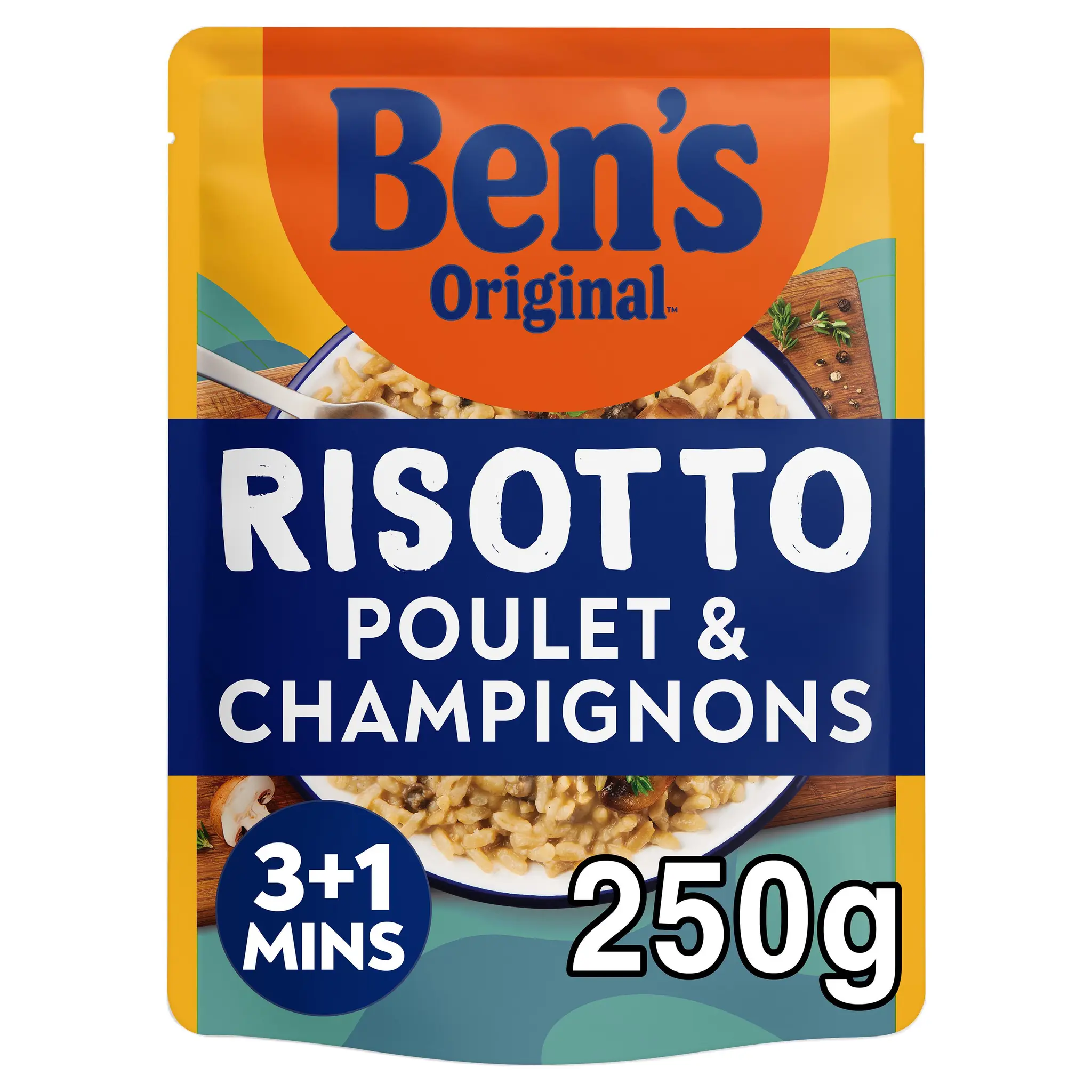 BEN'S ORIGINAL Risotto poulet champignons sachet express