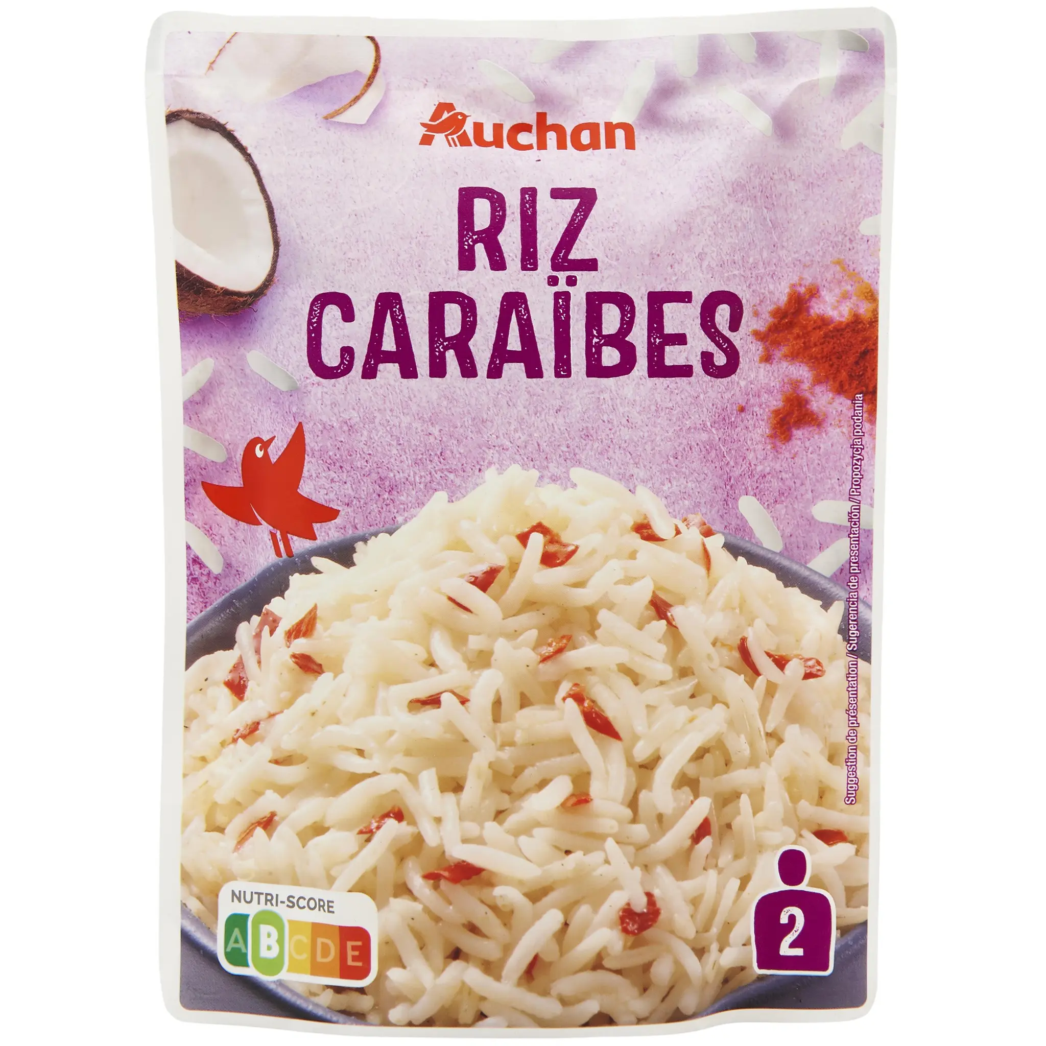 AUCHAN Riz caraïbes sachet express