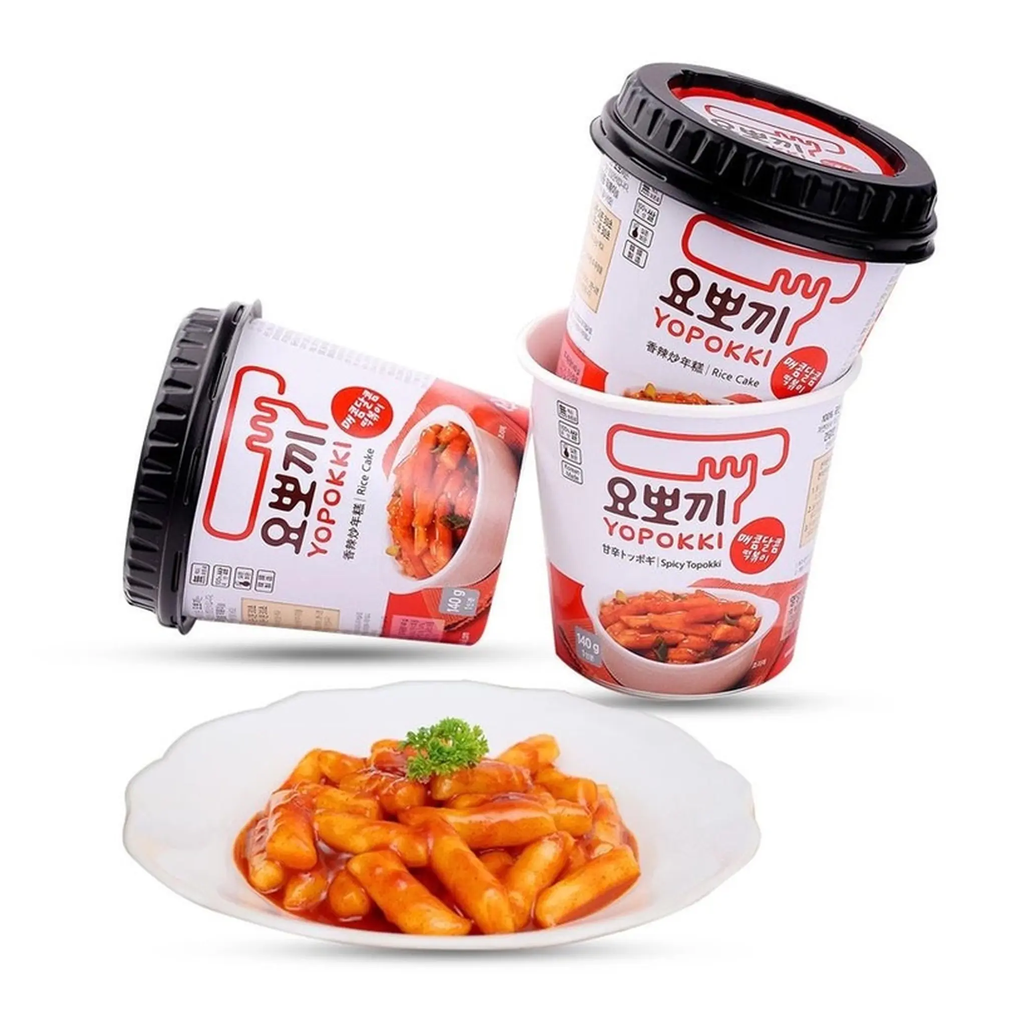 YOPOKKI Cup de petits gâteaux de riz Topokki épicé