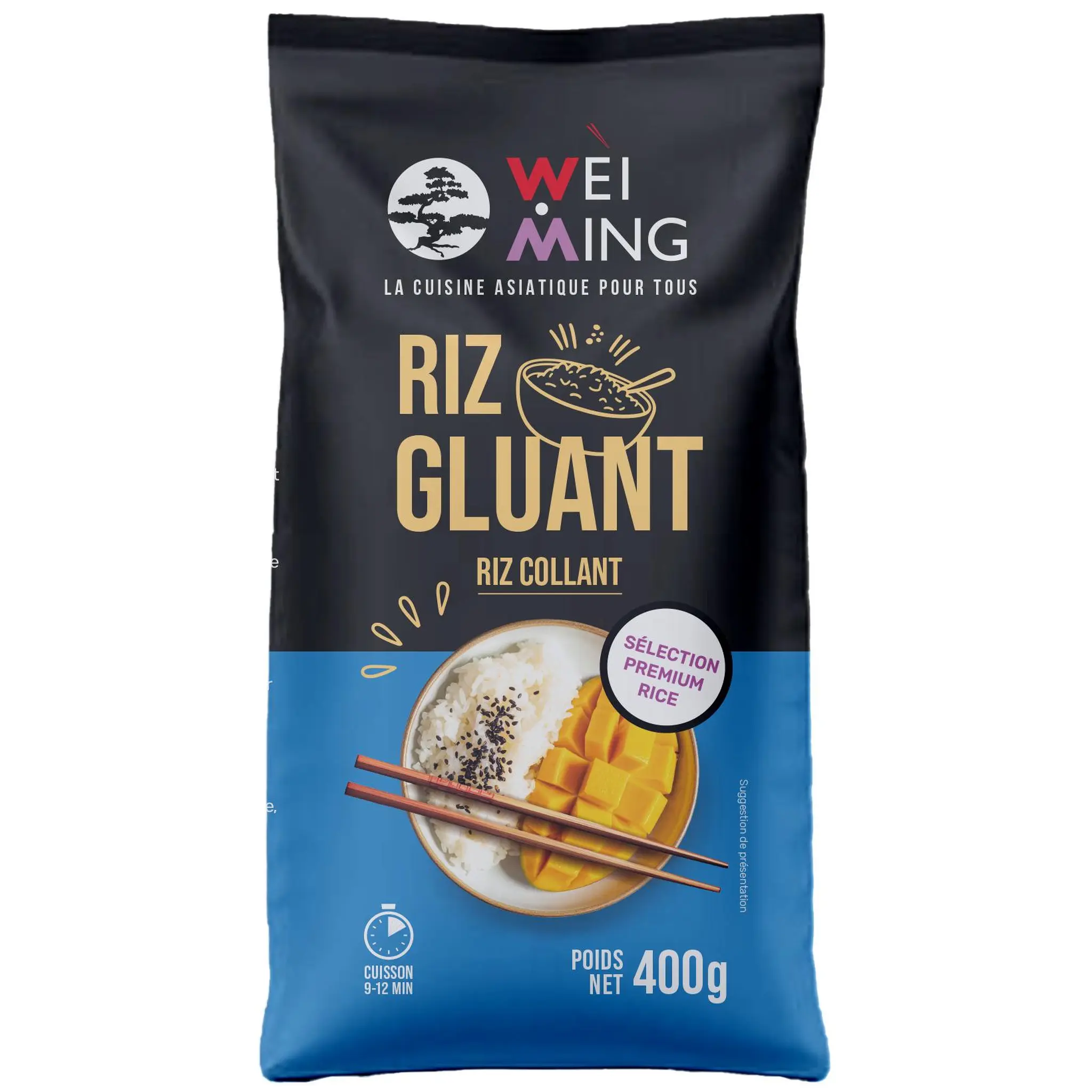 WEI MING Riz gluant de qualité supérieure