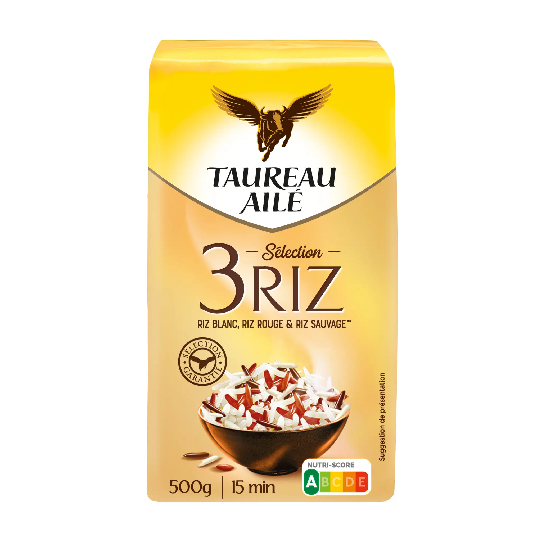 TAUREAU AILE Sélection 3 riz blanc rouge et sauvage
