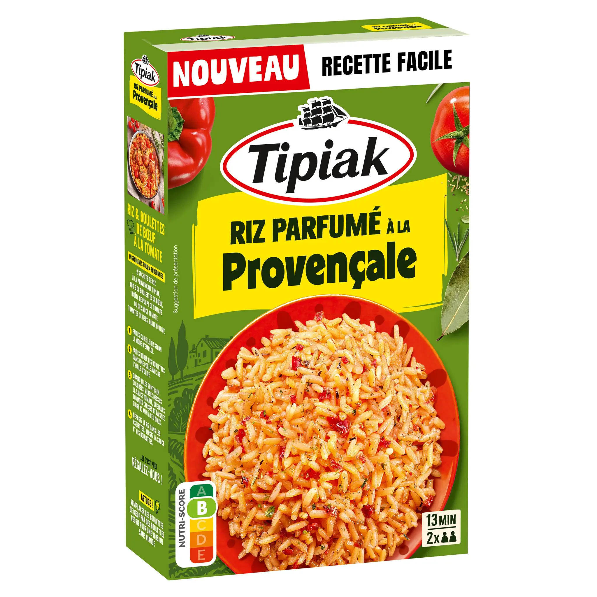 TIPIAK Riz parfumé à la provençale