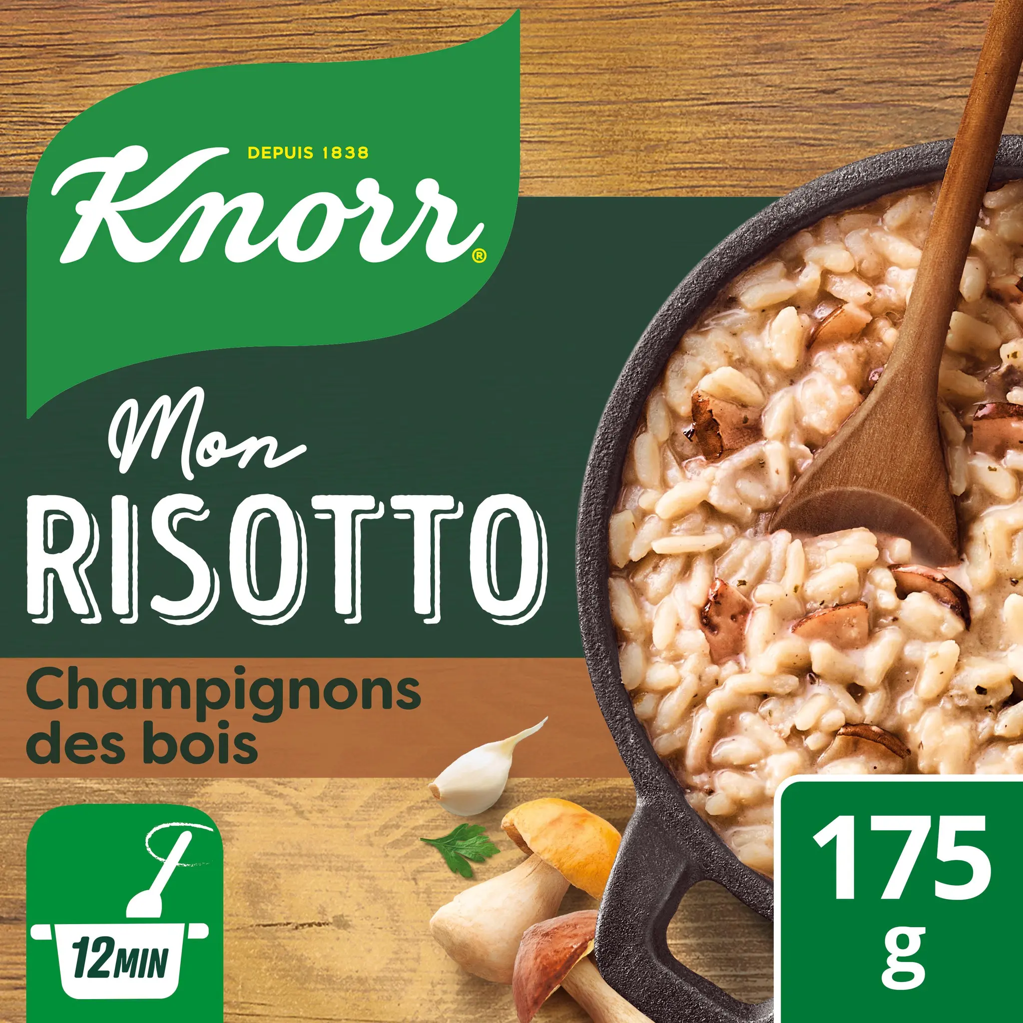 KNORR Riz Risotto aux champignons des bois cuisson 12min
