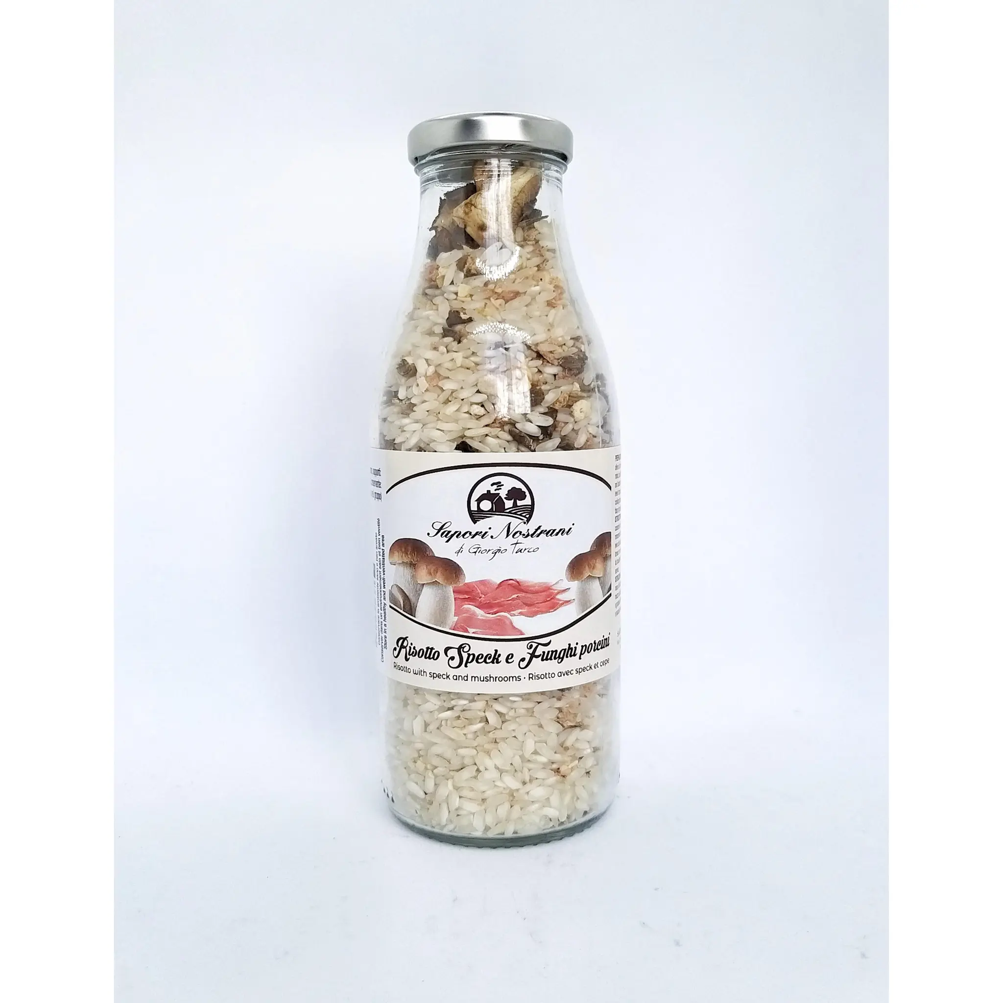 SAPORI Risotto speck et champignon en bouteille