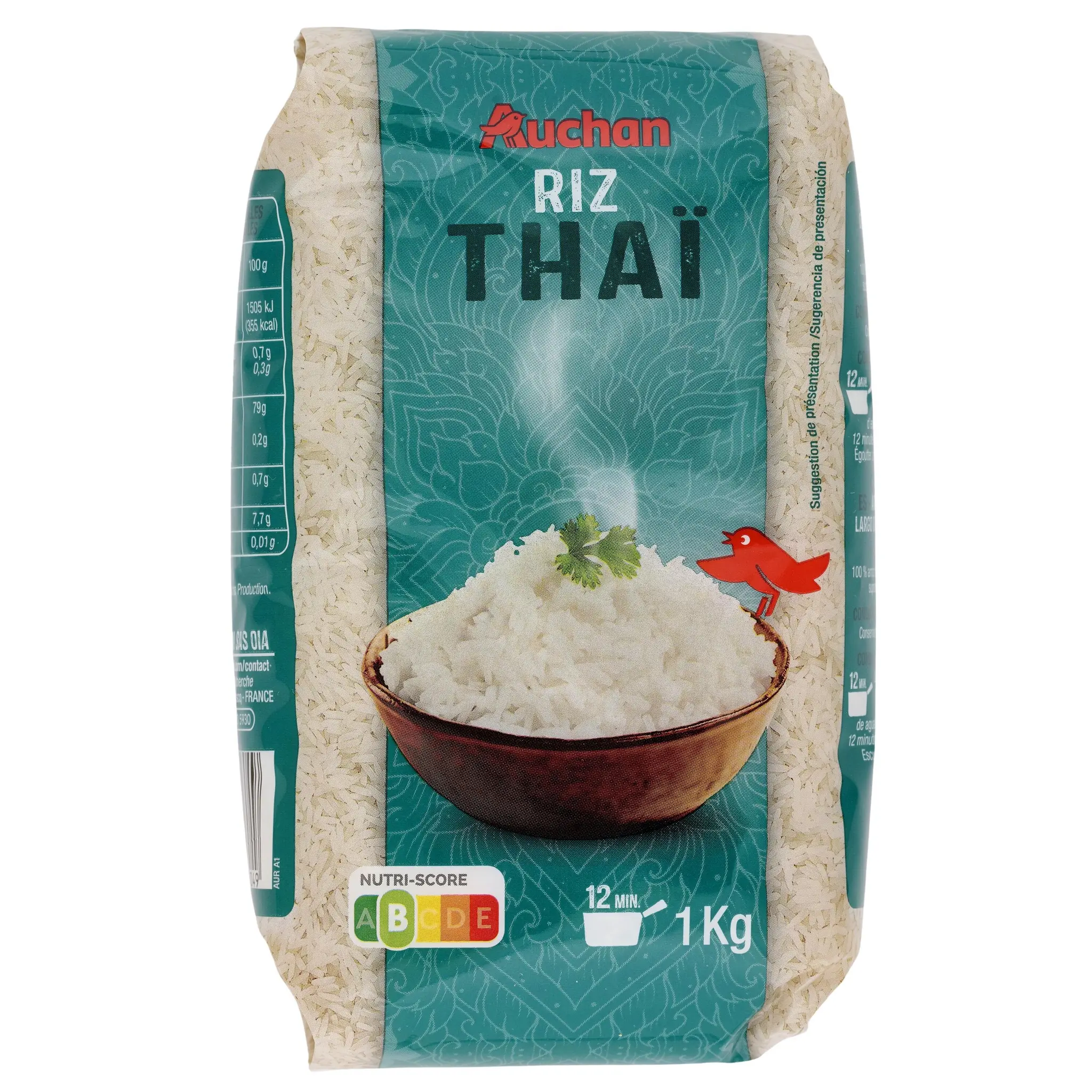 AUCHAN Riz thaï prêt en 11min