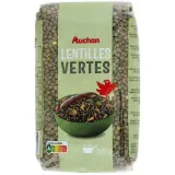 AUCHAN Lentilles vertes