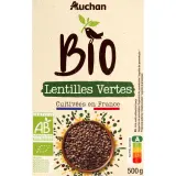 AUCHAN BIO Lentilles vertes origine France