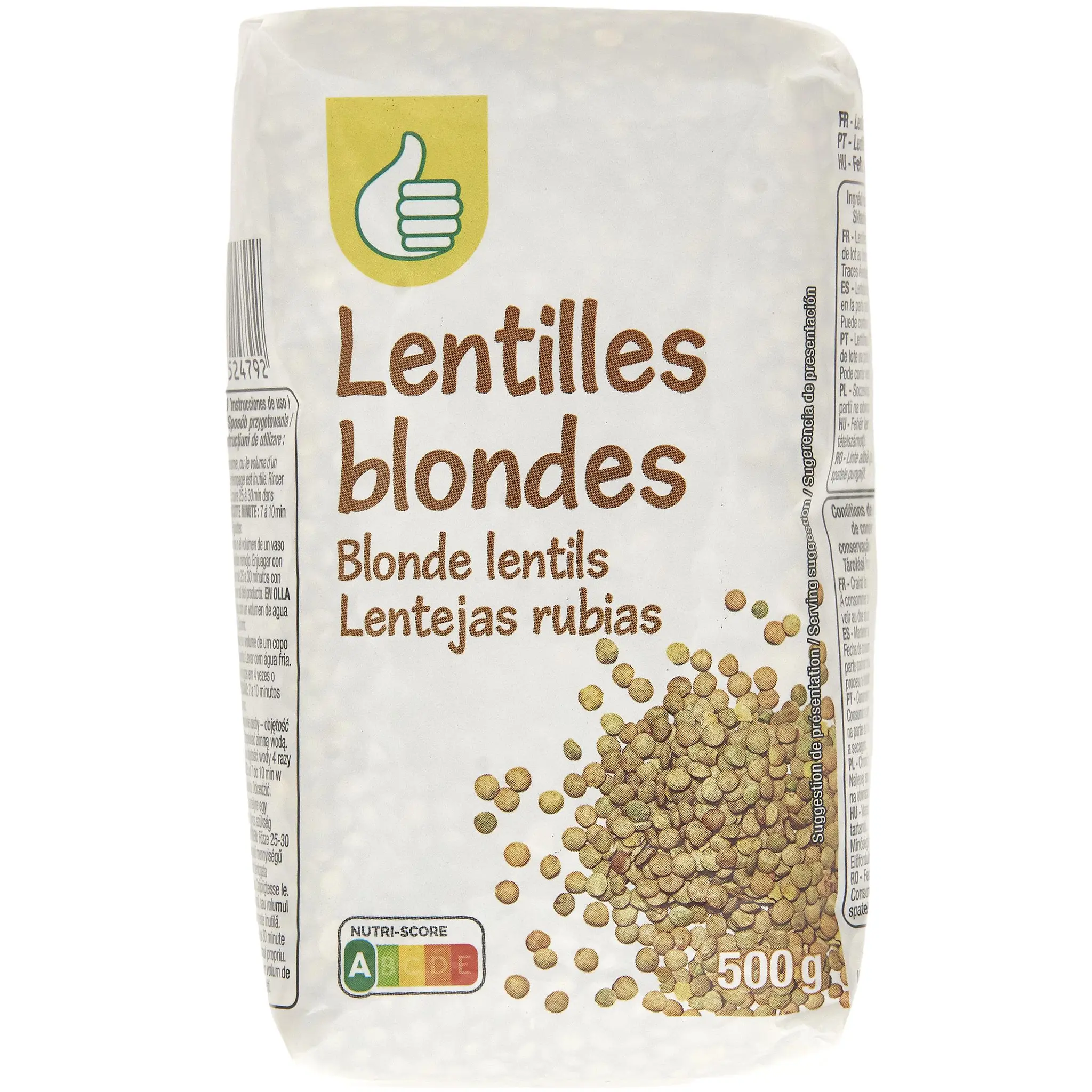 POUCE Lentilles blondes