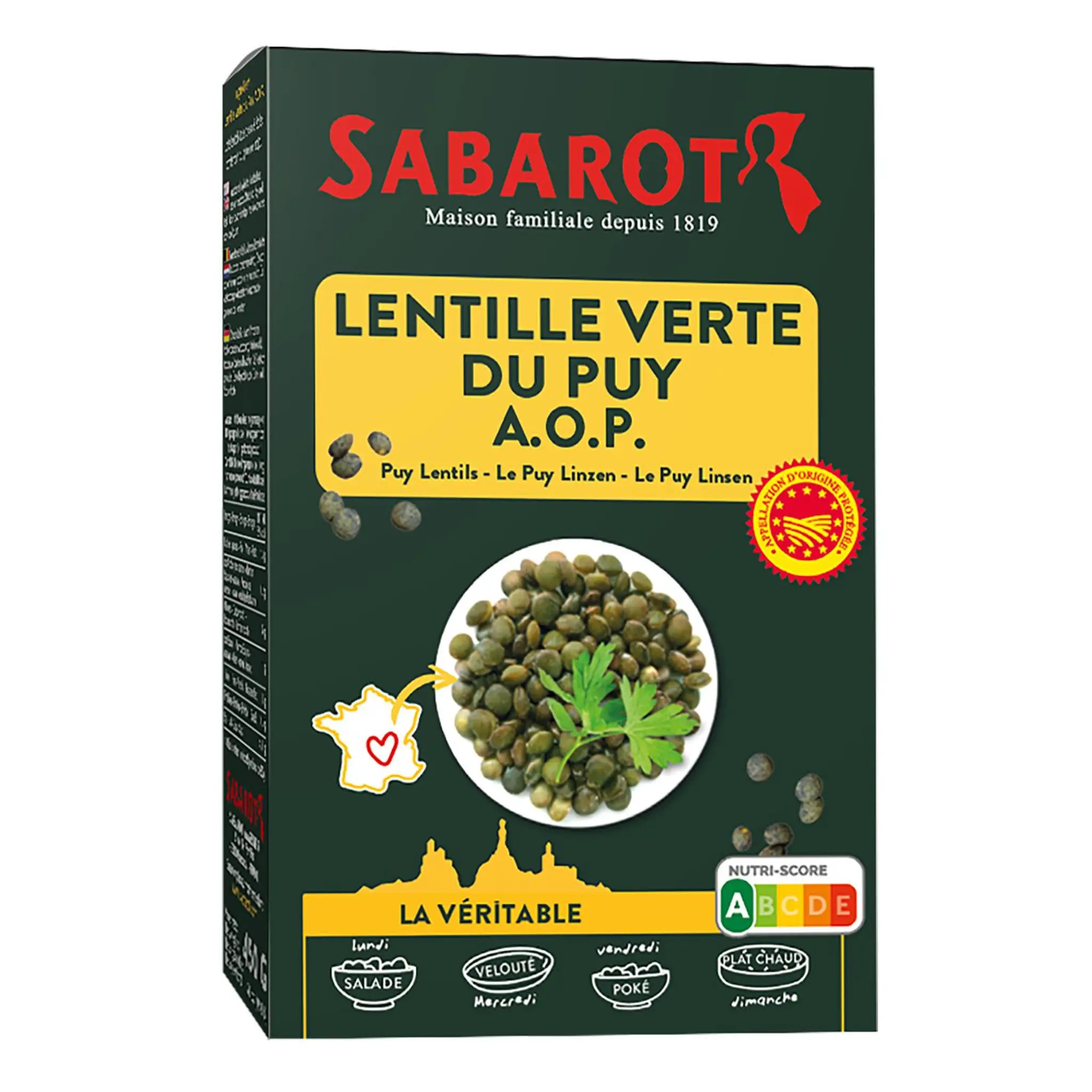 SABAROT Lentilles verte du Puy AOP