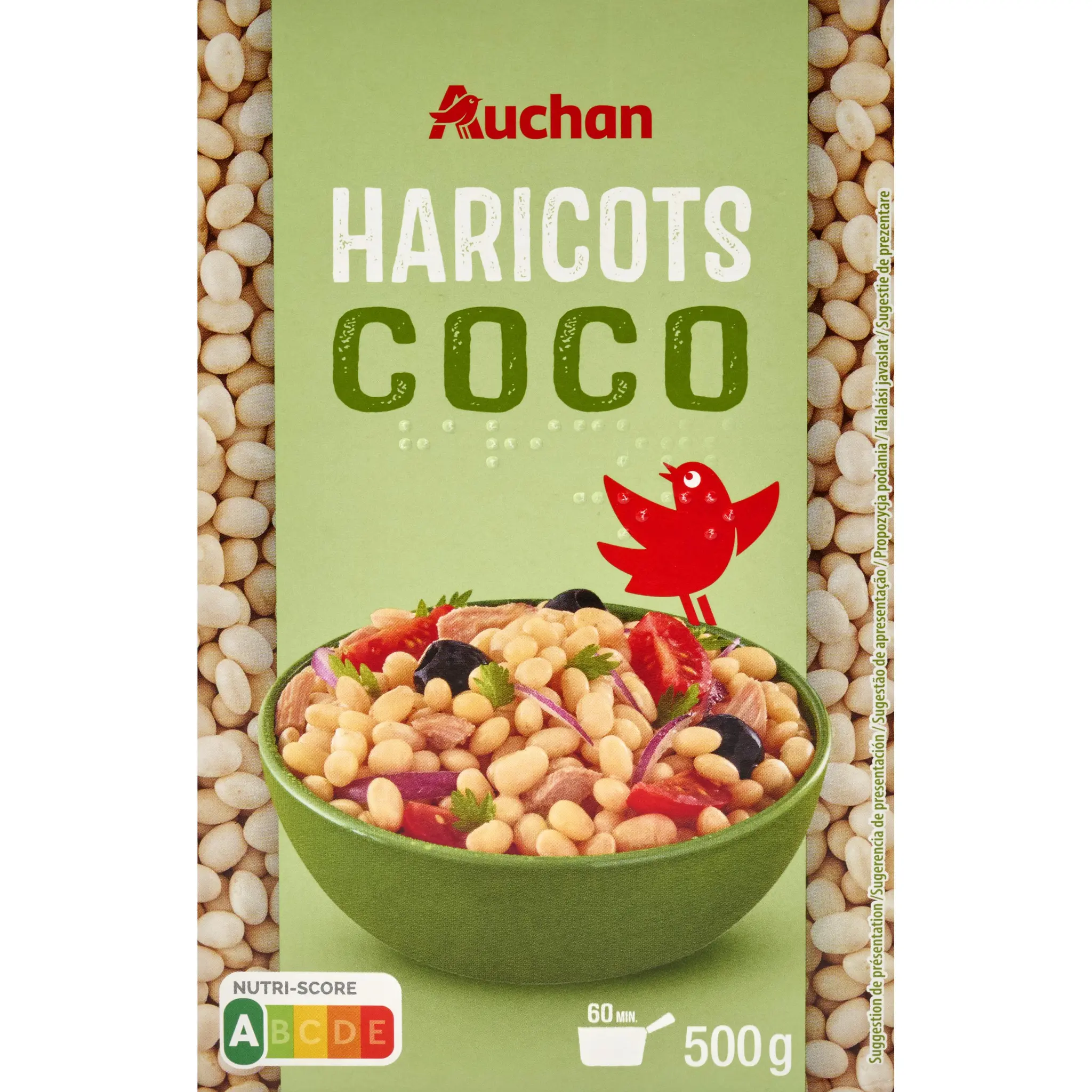 AUCHAN Haricots coco