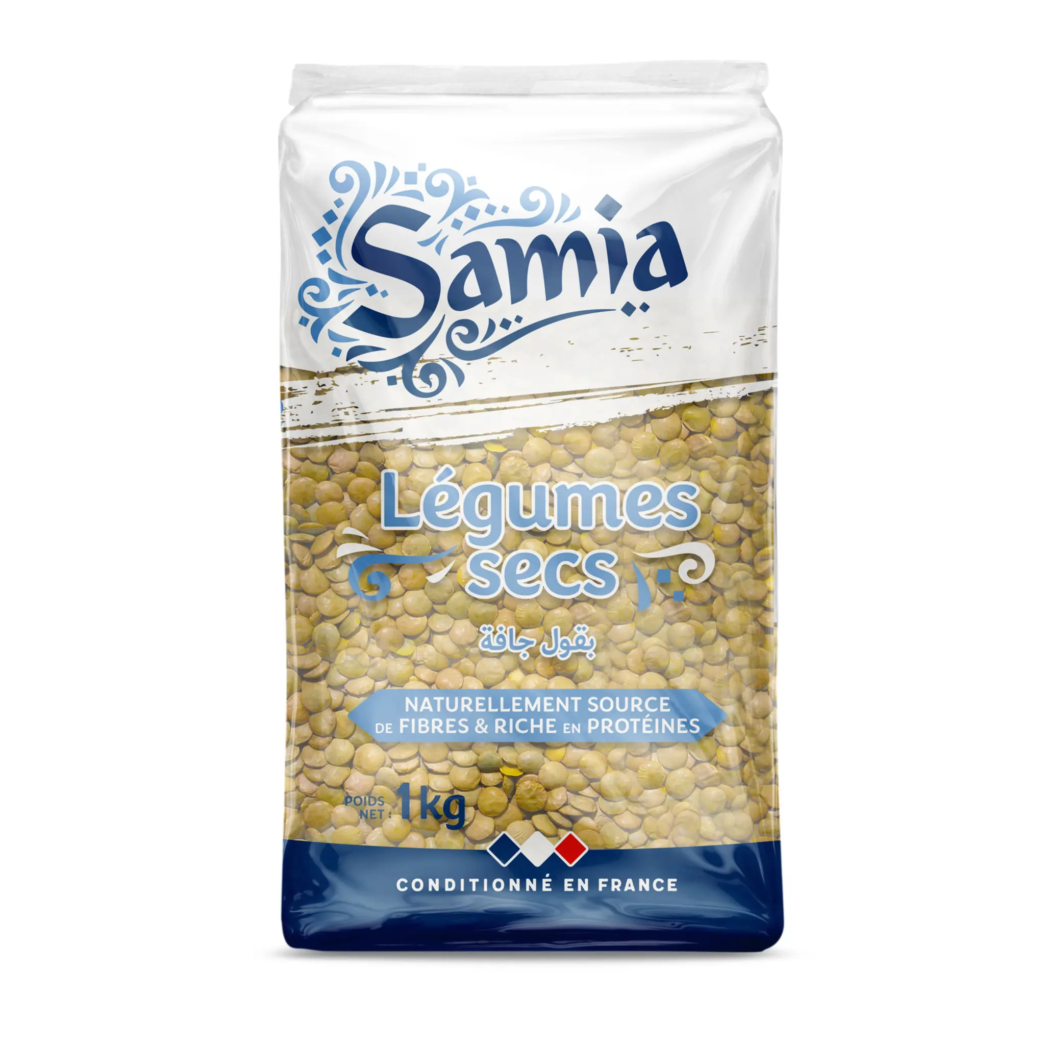 SAMIA Lentilles blondes larges