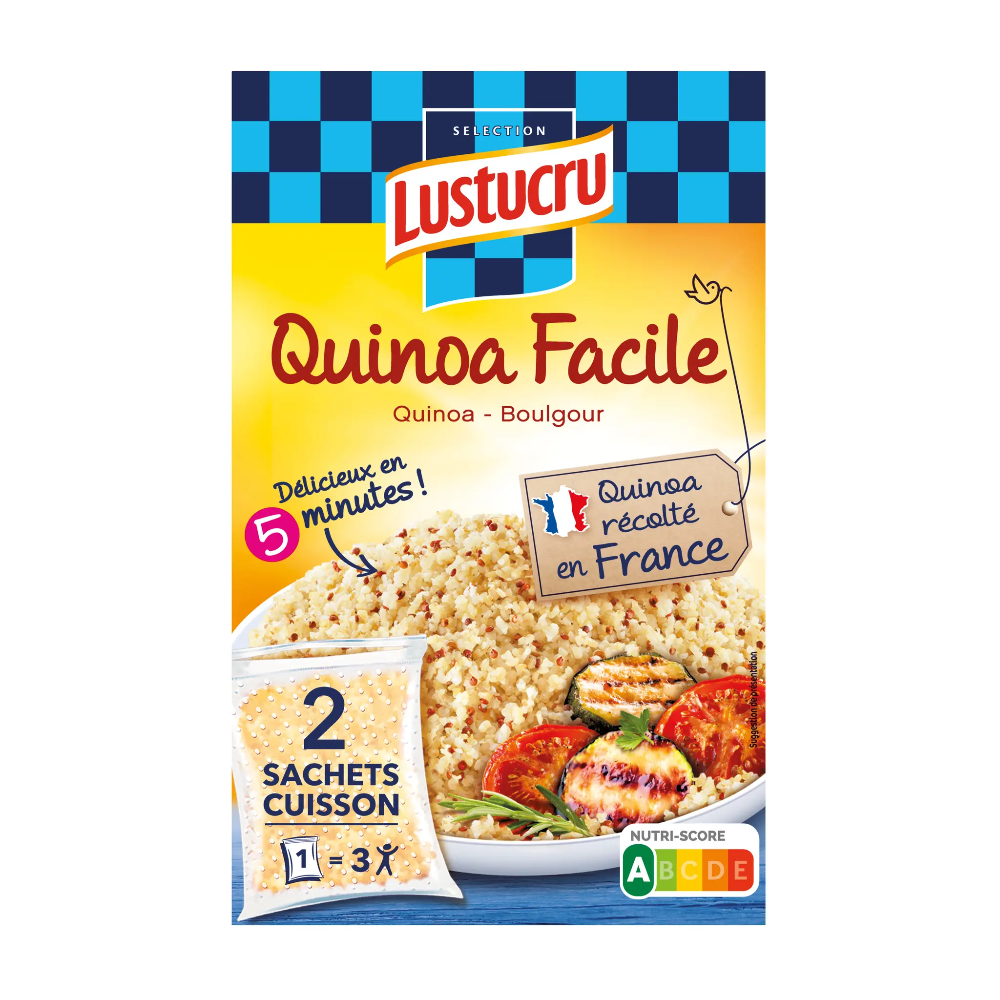 LUSTUCRU Quinoa facile boulgour en sachets