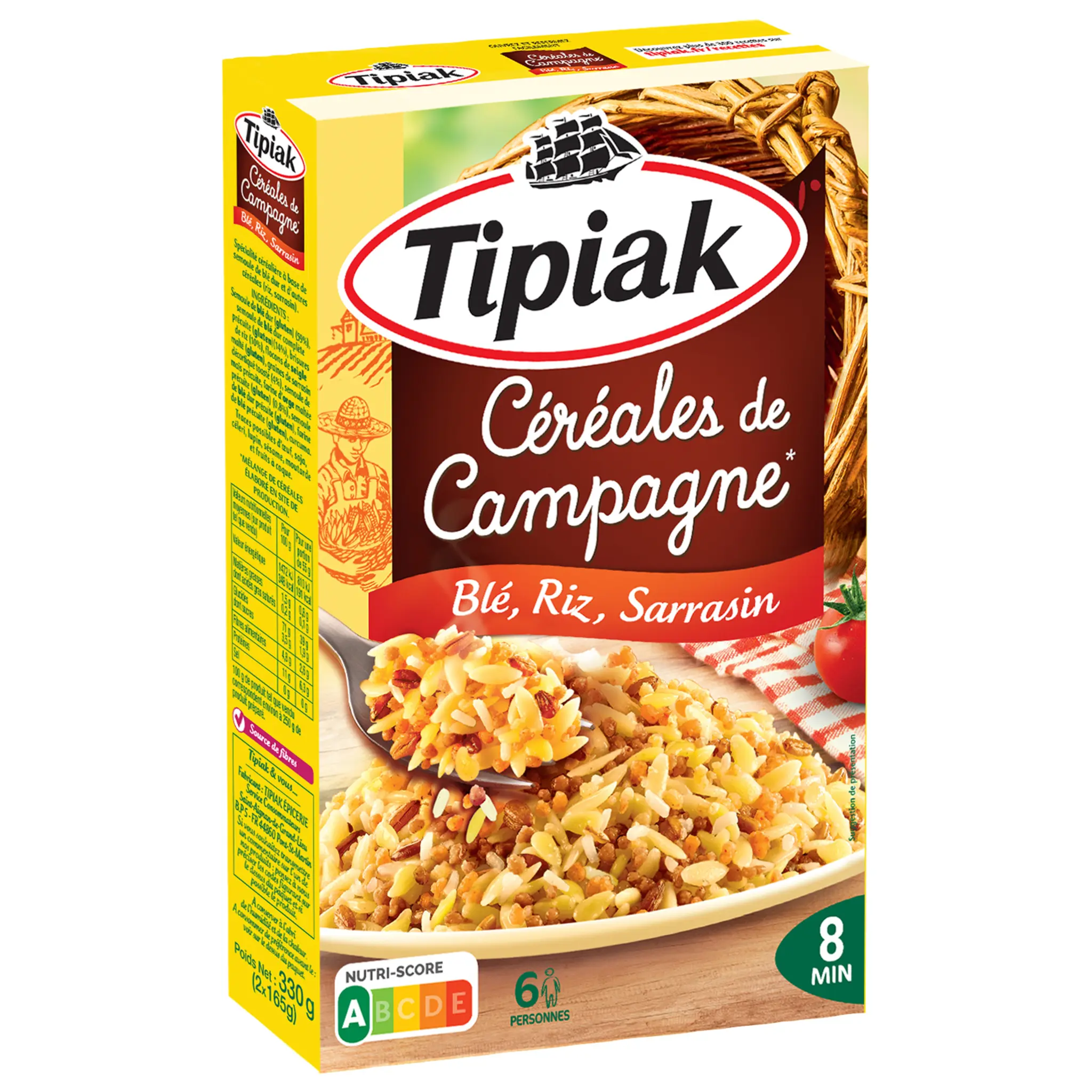 TIPIAK Mélange céréales de campagne sachets
