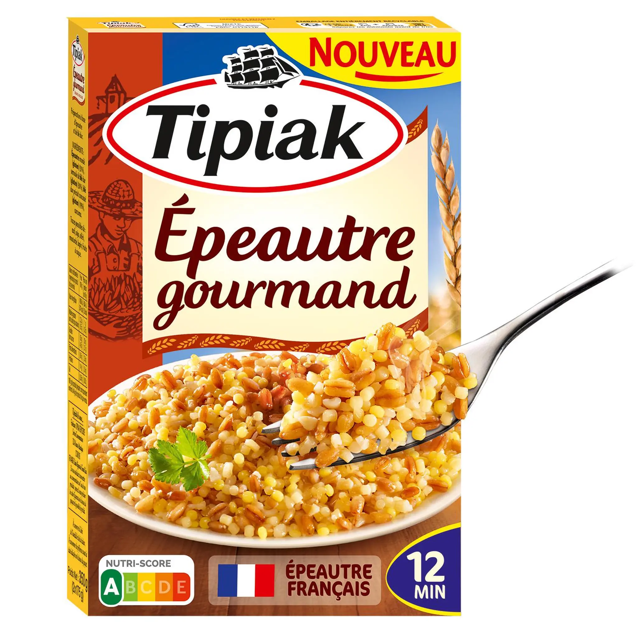TIPIAK Epeautre gourmand perles et blé en sachet