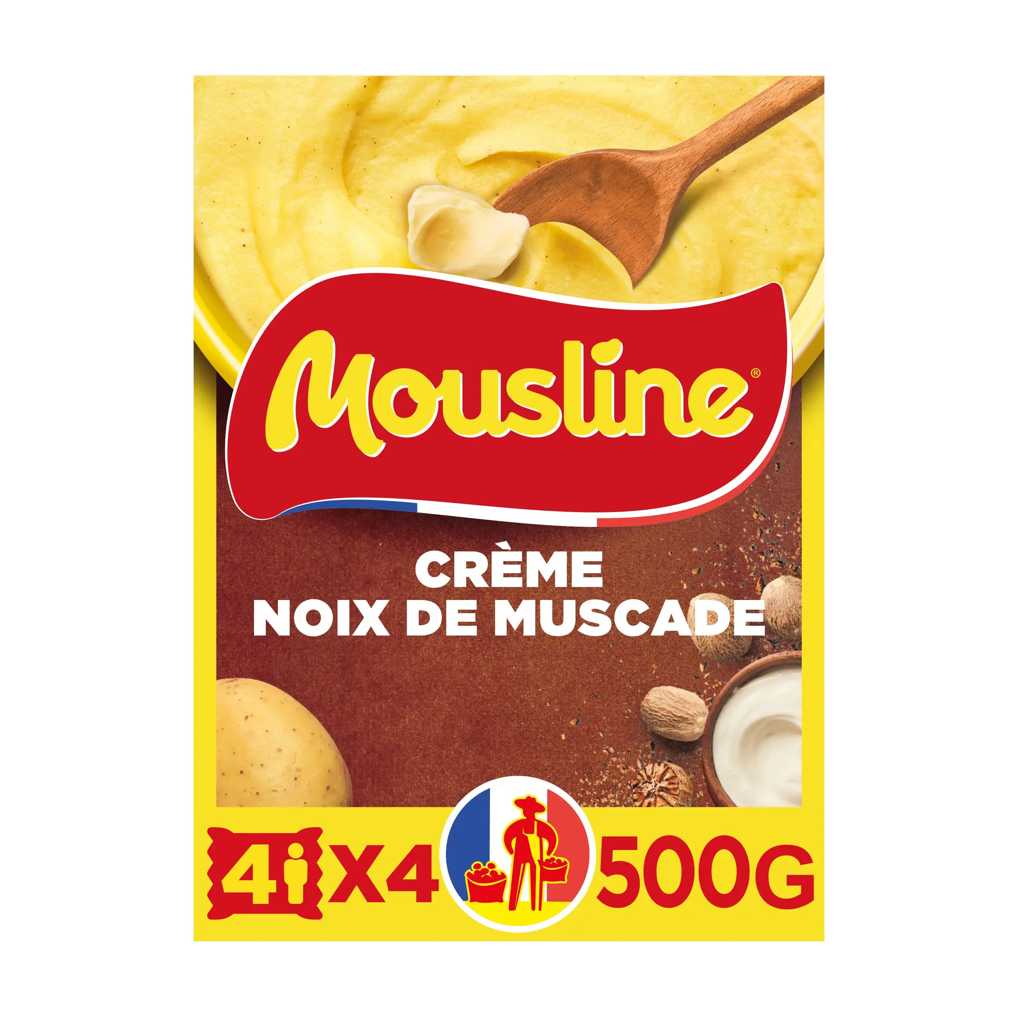 MOUSLINE Purée de pommes de terre crème et noix de muscade
