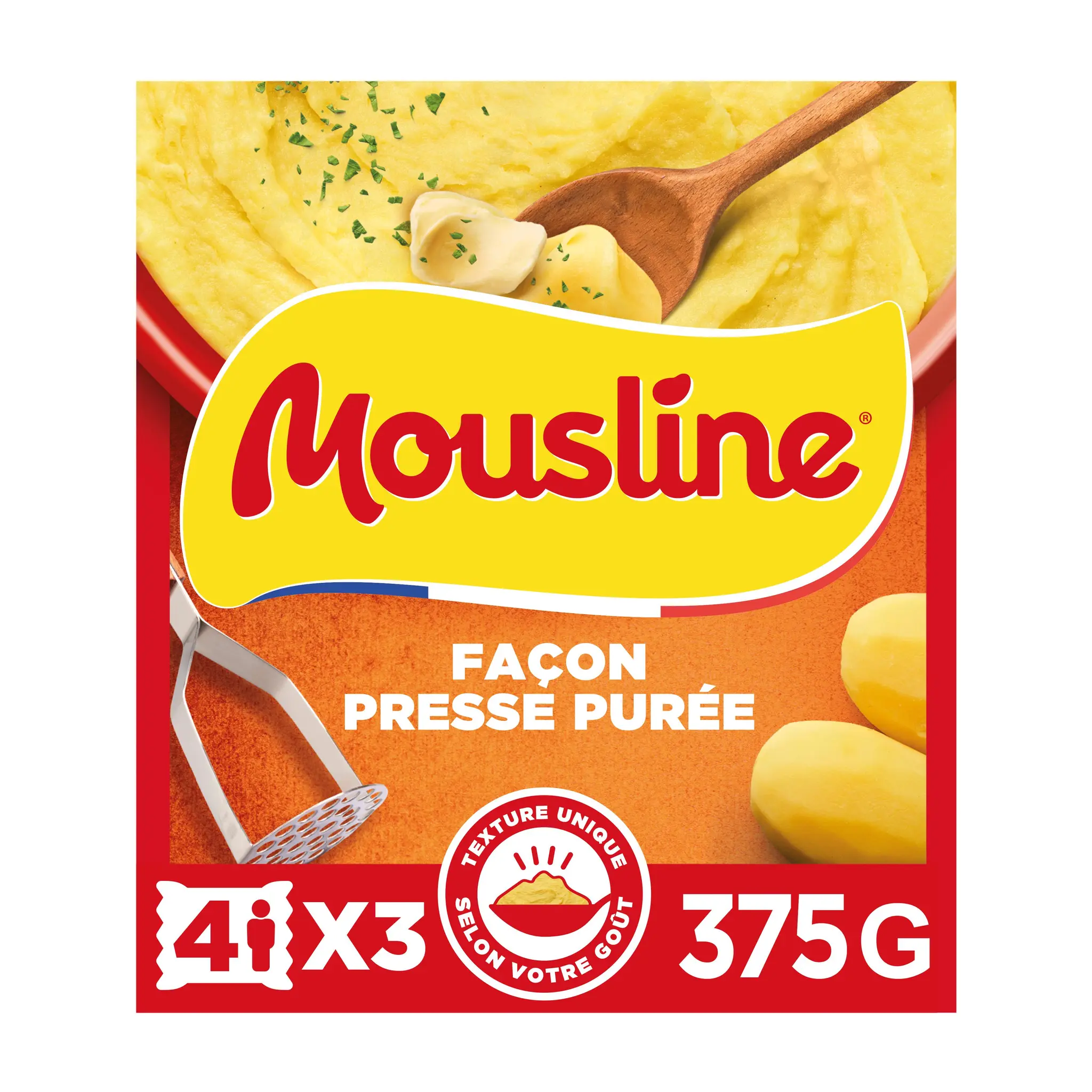 MOUSLINE Purée de pommes de terre façon presse purée