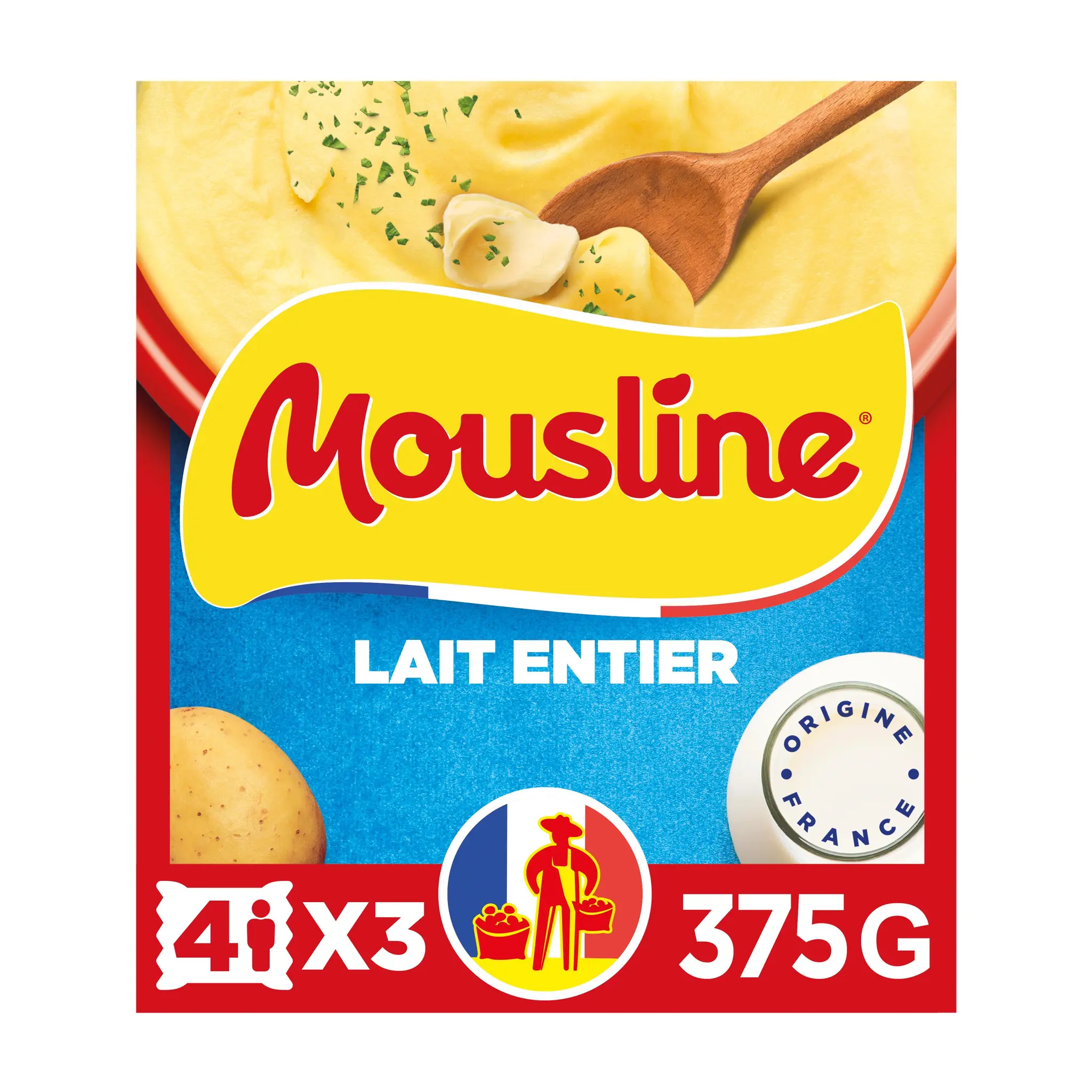 MOUSLINE Purée de pommes de terre au lait entier