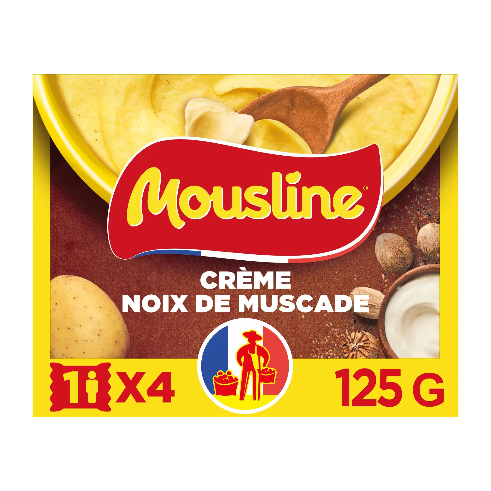 MOUSLINE Purée de pommes de terre crème et noix de muscade