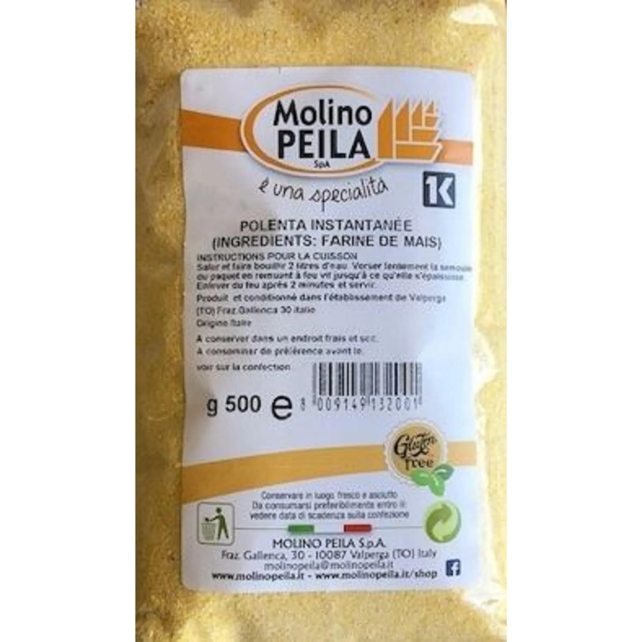 MOLINO PEILA Polenta instantanée