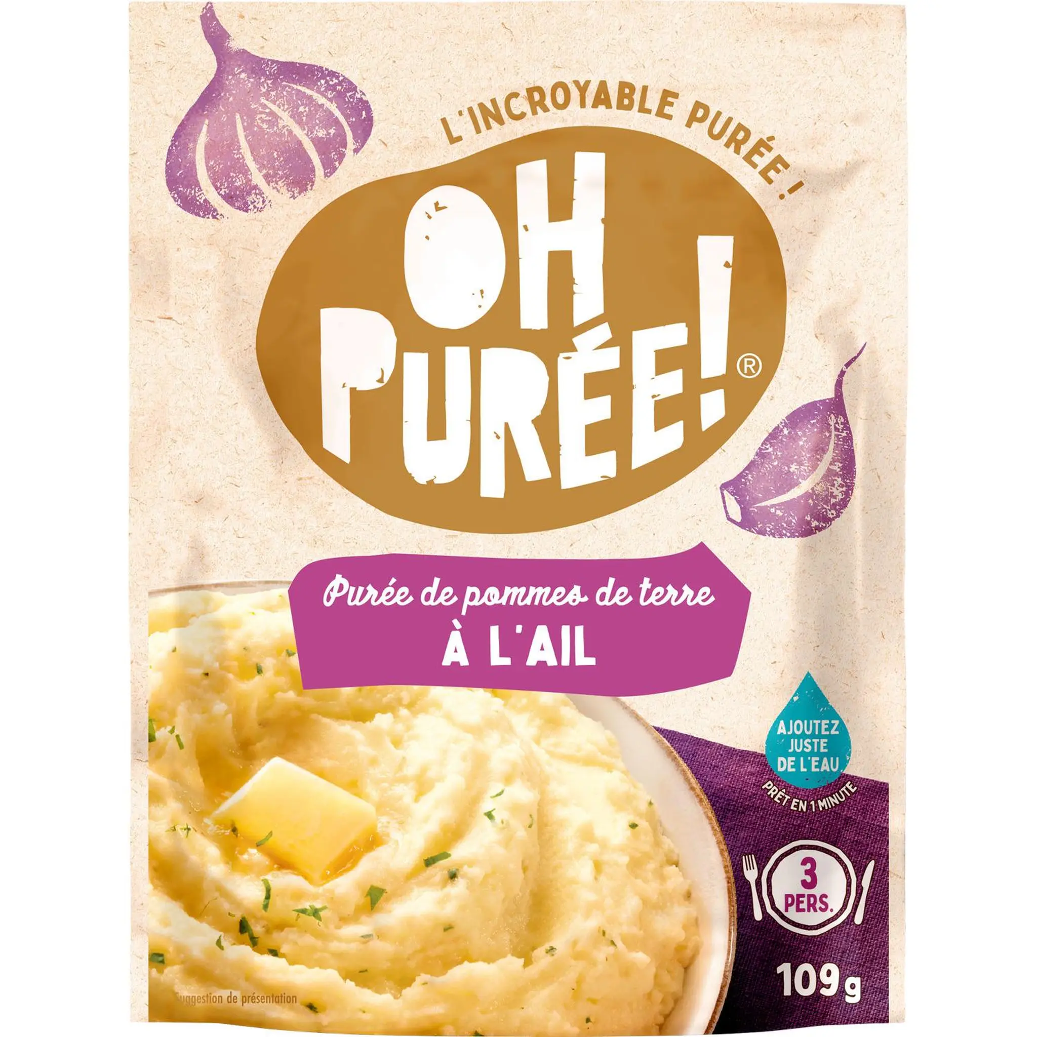 OH PUREE! Purée de pommes de terre à l'ail