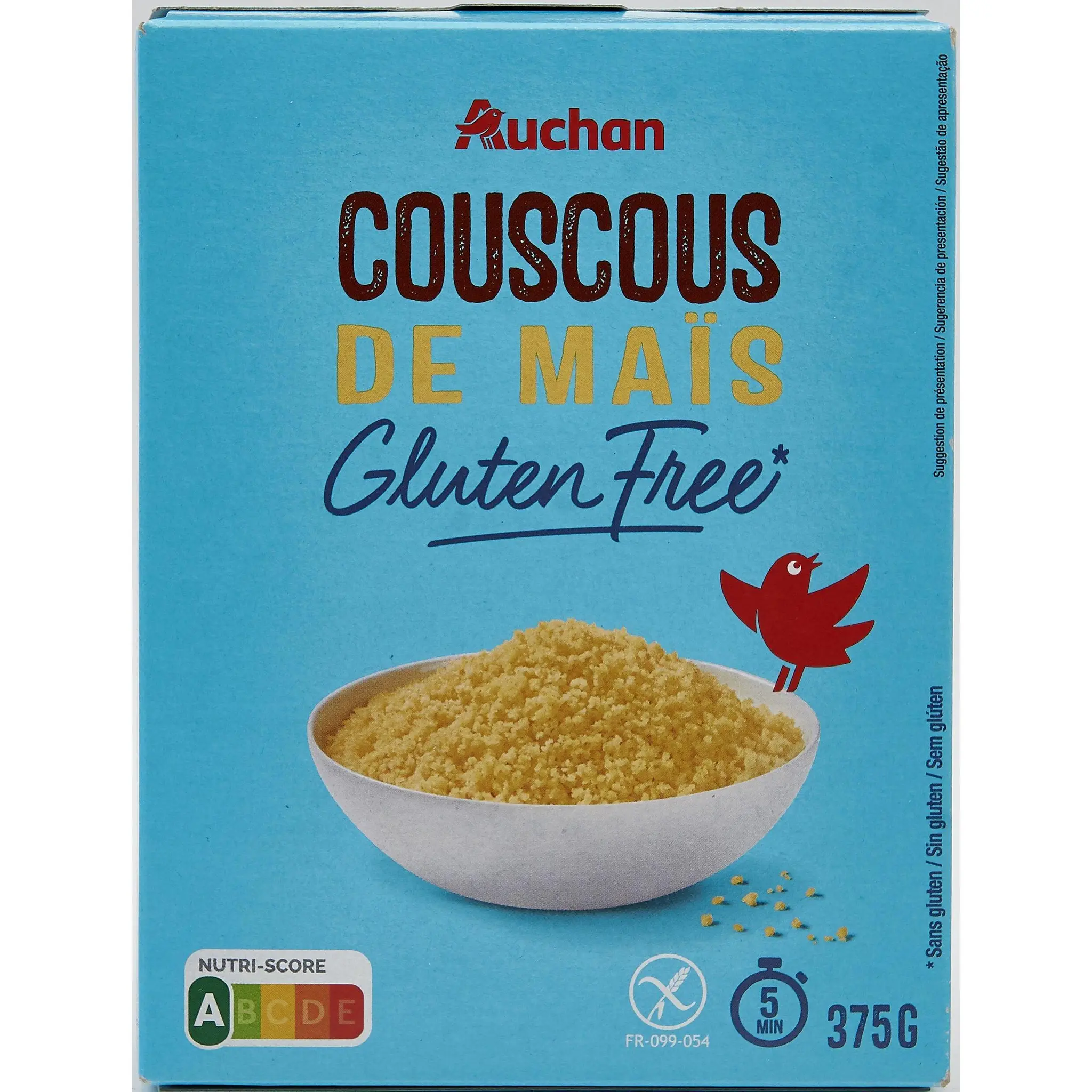 AUCHAN Couscous de maïs sans gluten