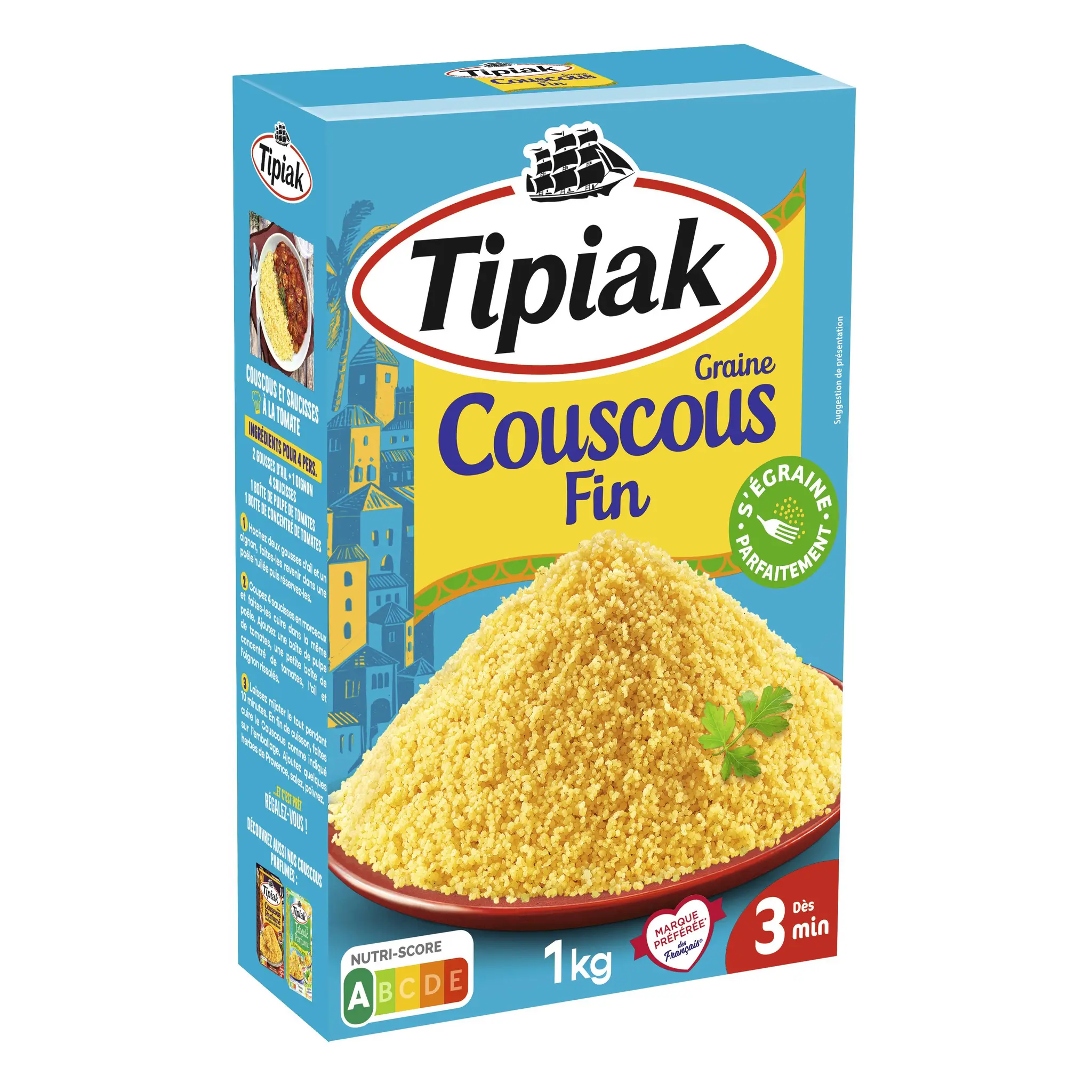 TIPIAK Graine de couscous fin