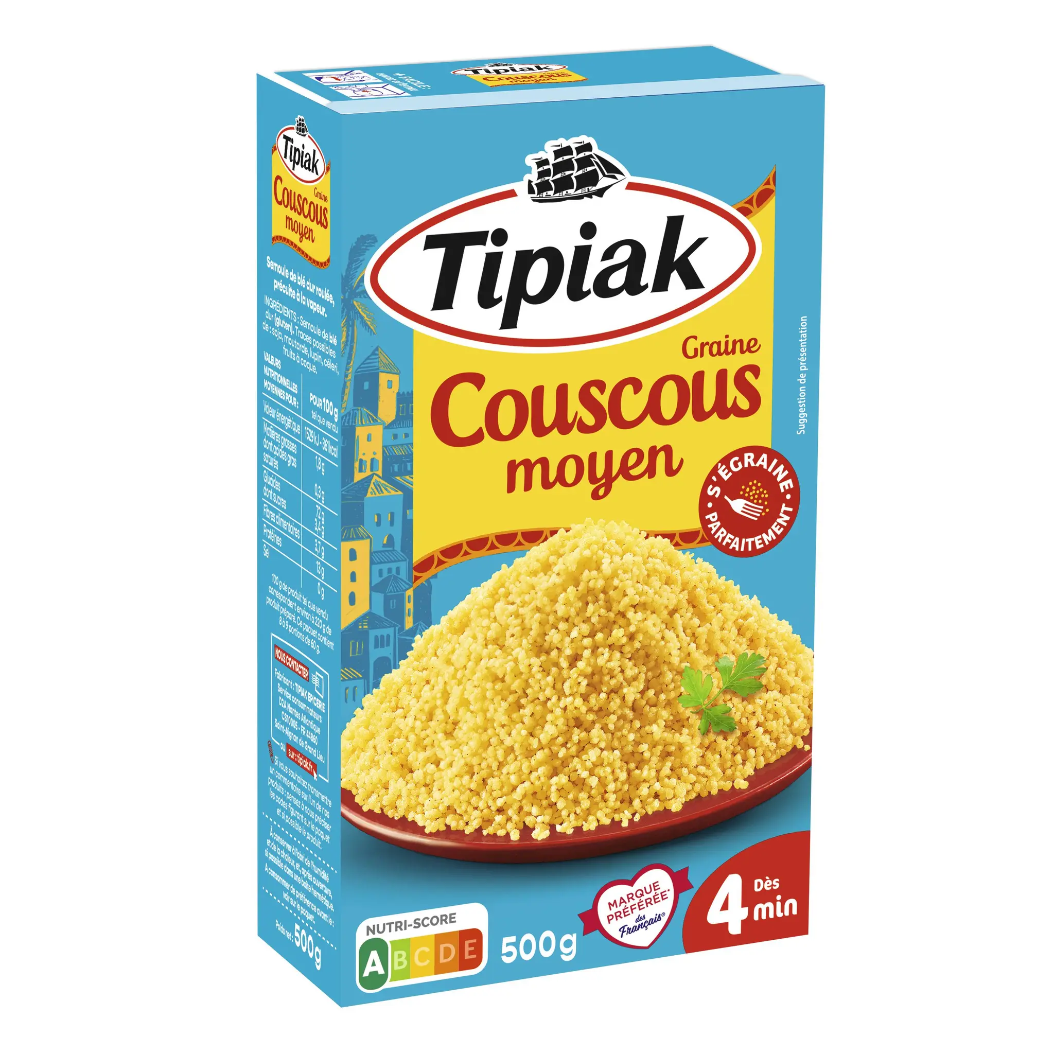 TIPIAK Graine de couscous moyen