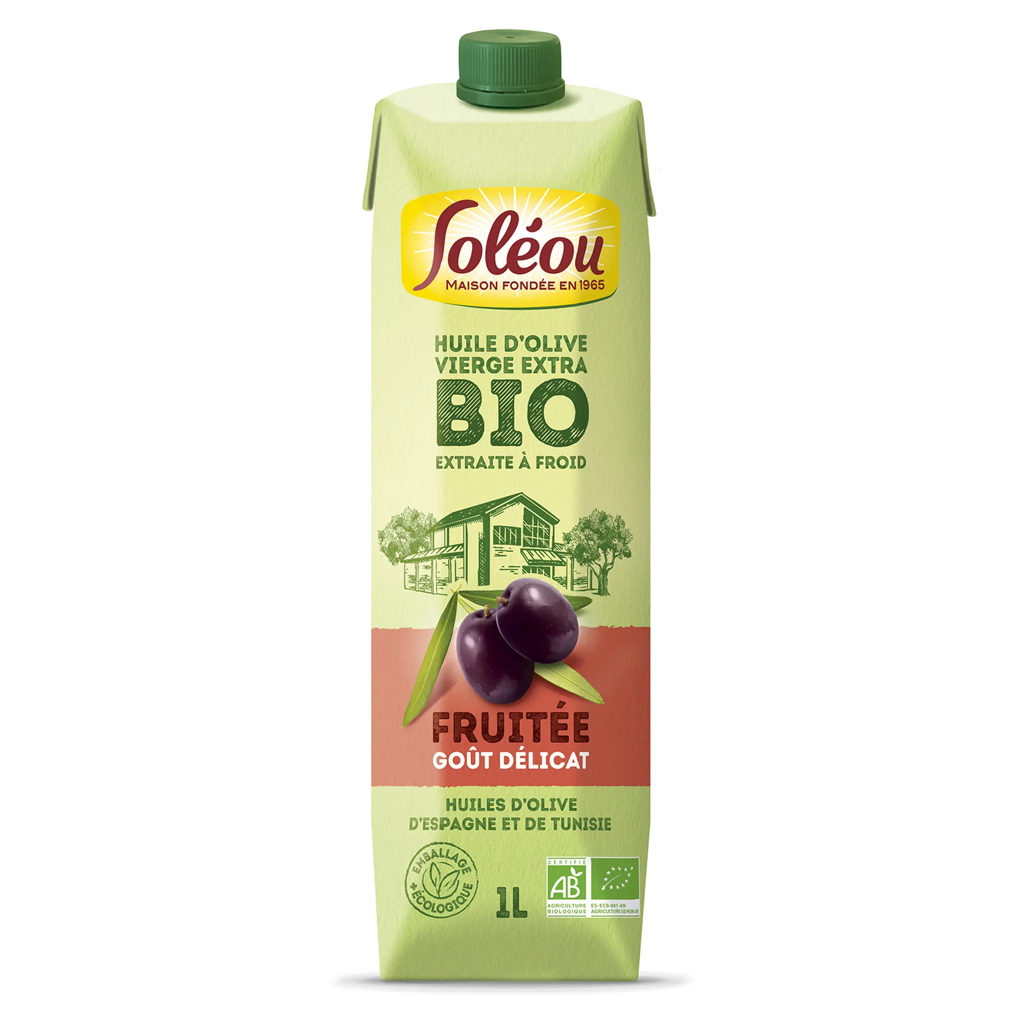 SOLEOU Huile d'olive vierge extra bio fruttato