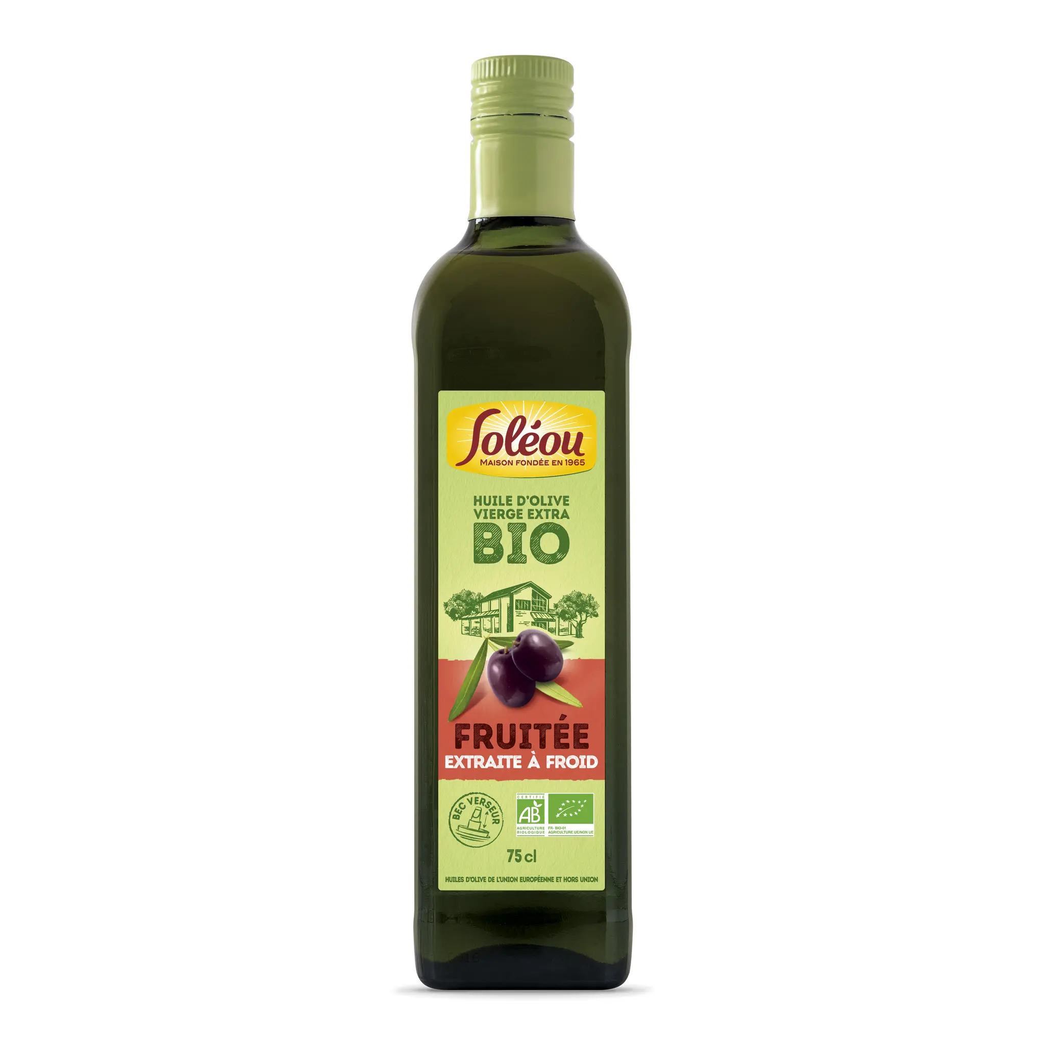 SOLEOU Huile d'olive vierge extra bio fruitée