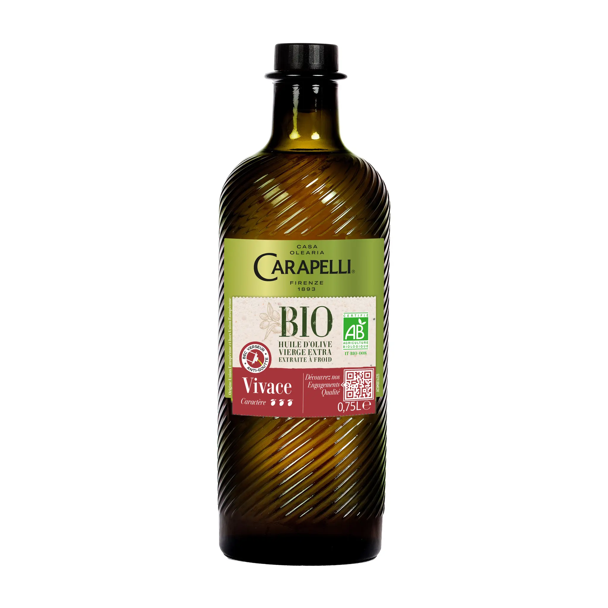 CARAPELLI Vivace huile d'olive vierge extra bio
