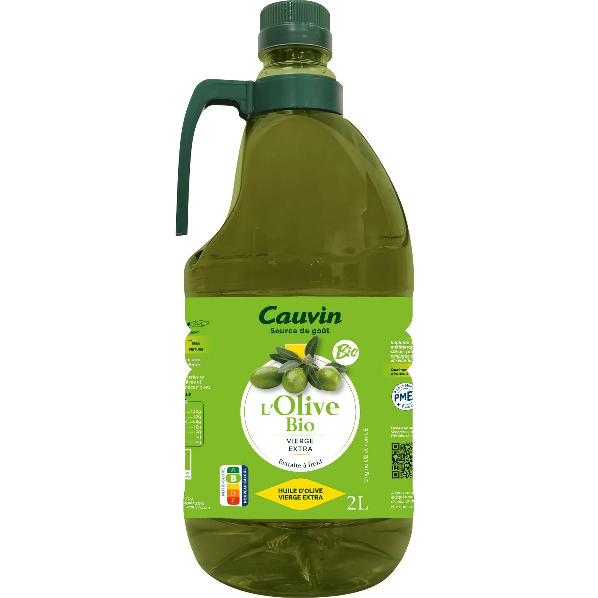 CAUVIN Huile d'olive vierge extra bio