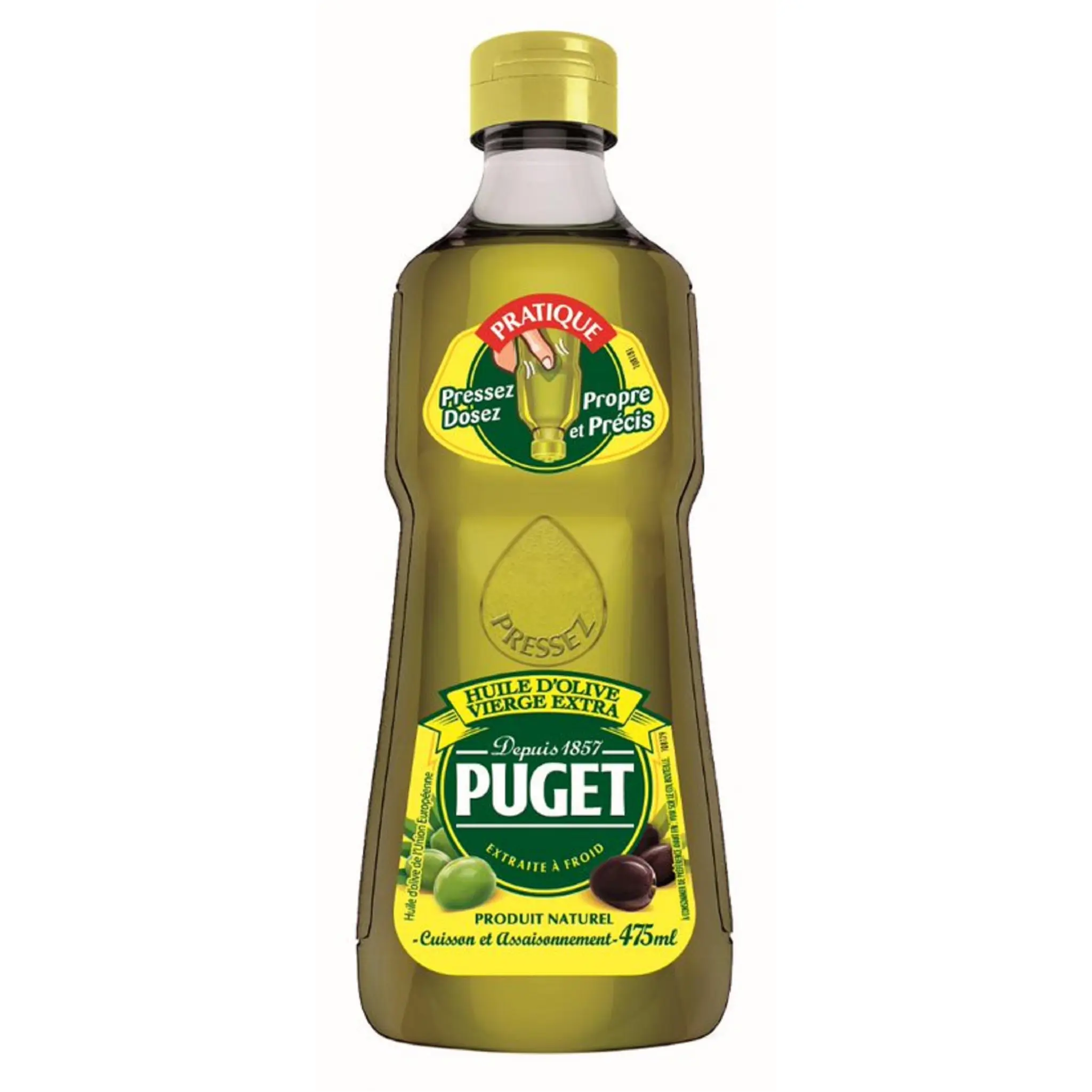 PUGET Huile d'olive vierge extra cuisson et assaisonnement flacon souple