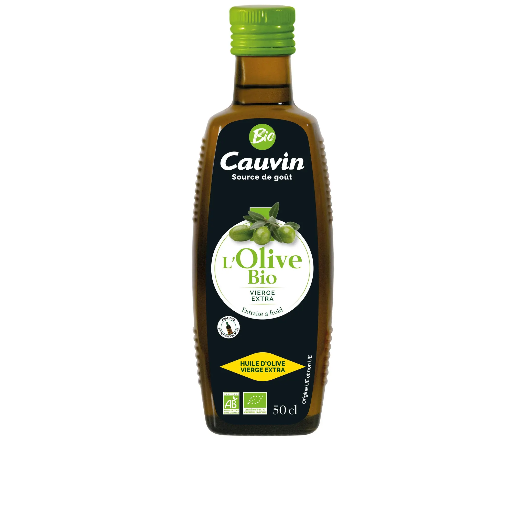 CAUVIN Huile d'olive vierge extra bio