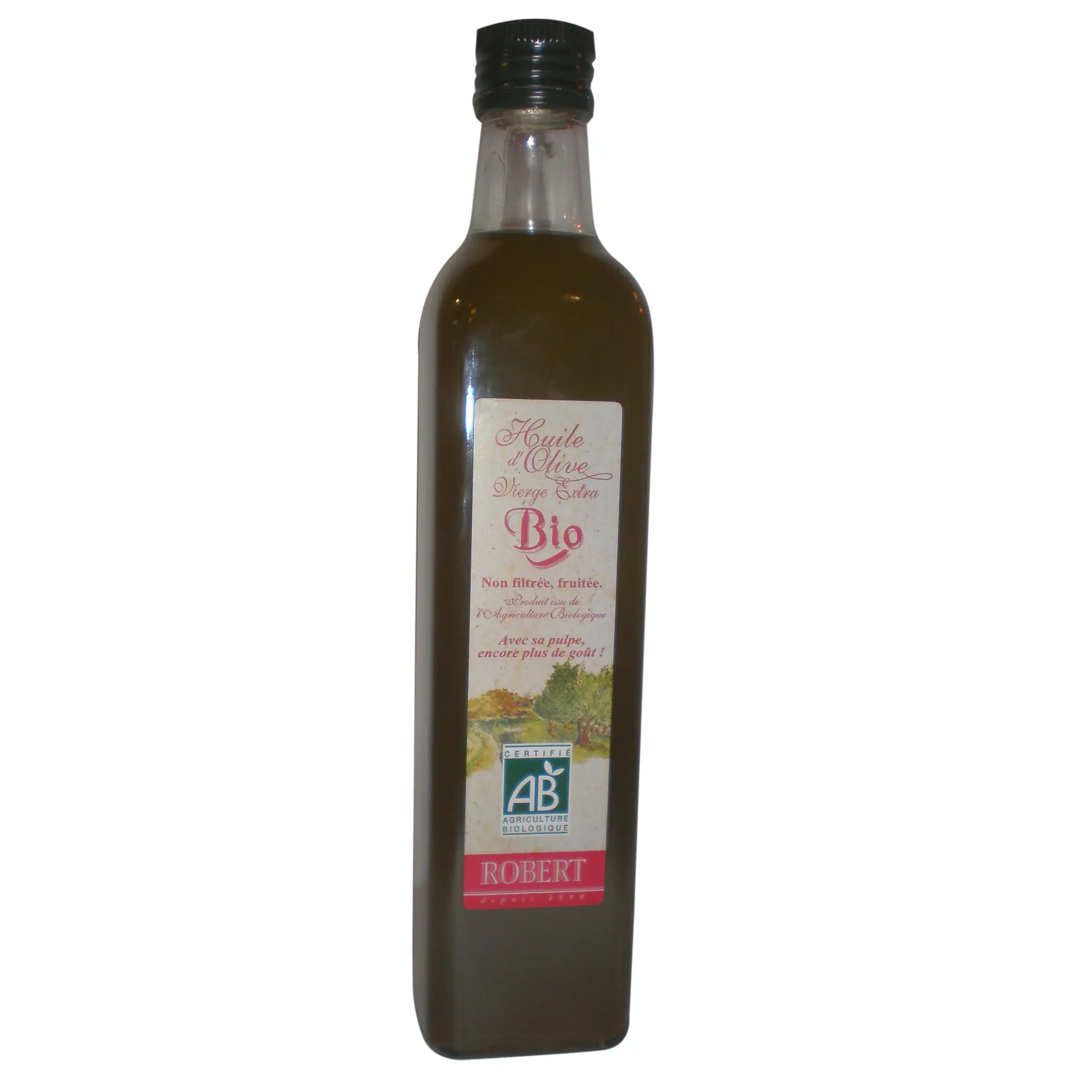 ROBERT Huile d'olive vierge extra bio non filtrée et fuitée