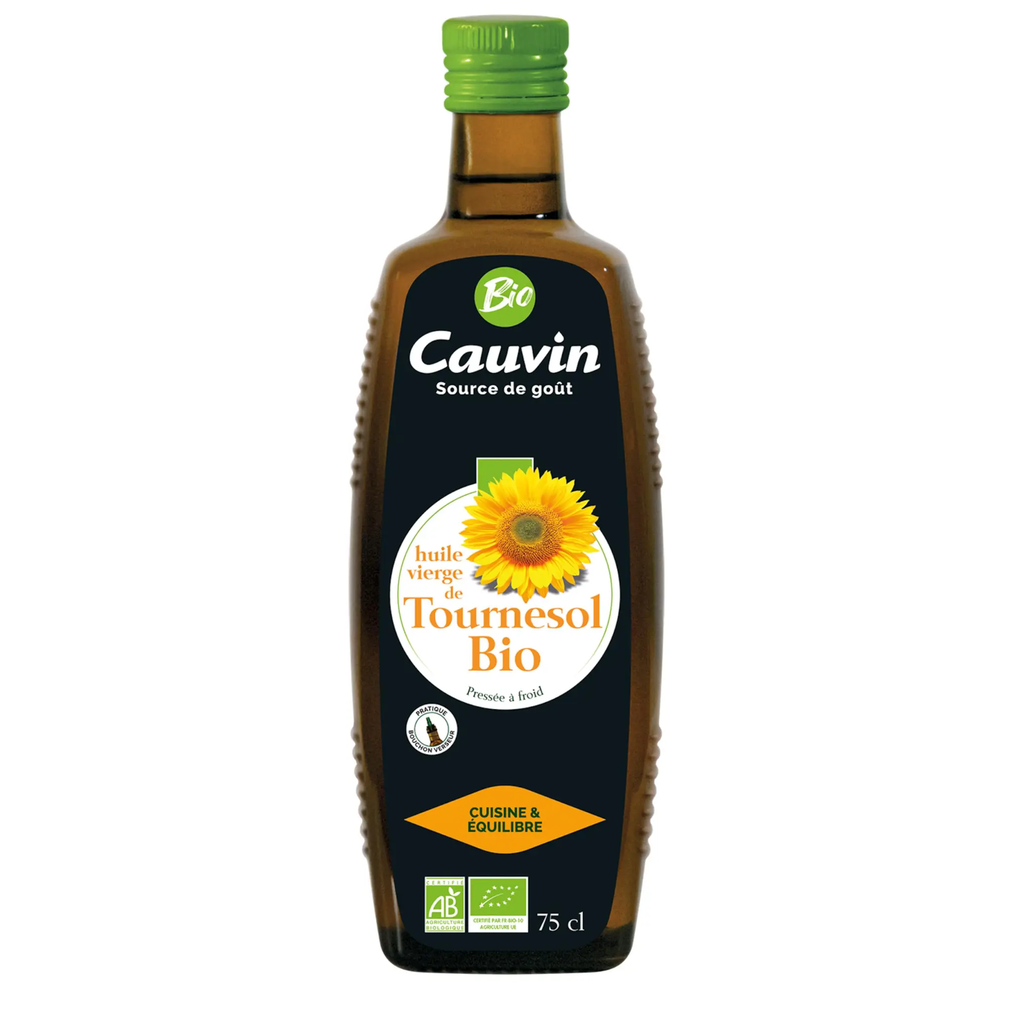 CAUVIN Huile vierge de tournesol bio