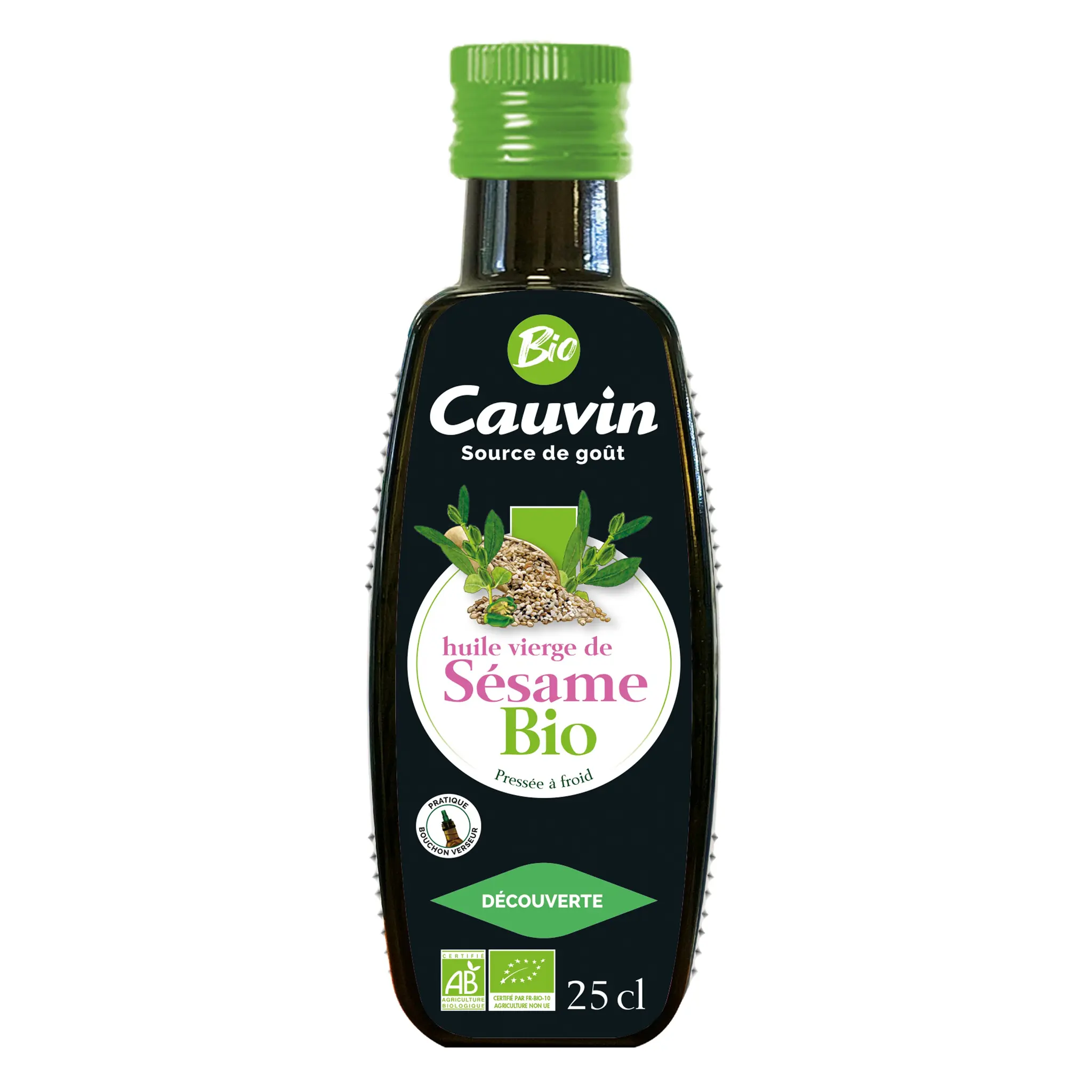 CAUVIN Huile vierge de sésame bio pressée à froid