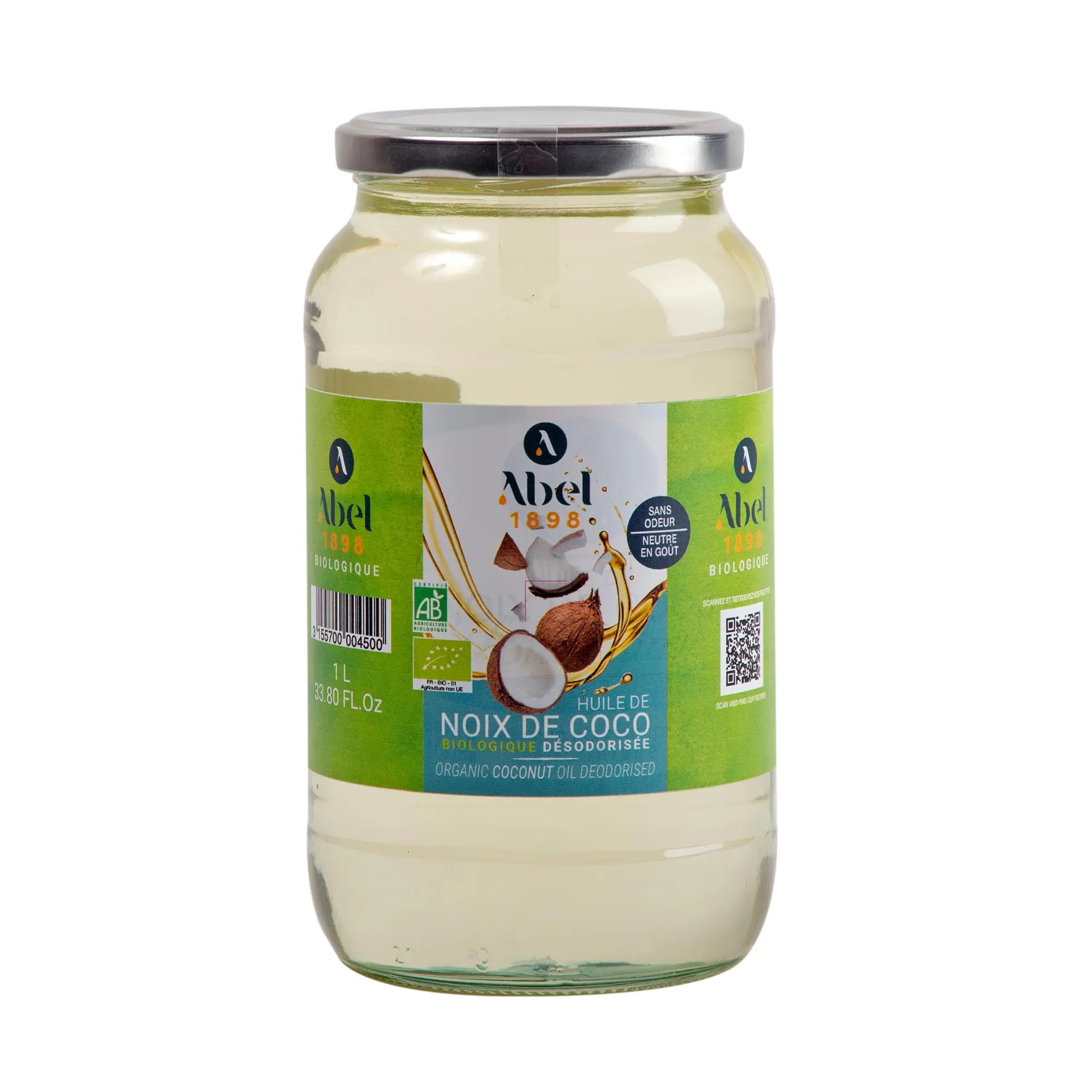 HUILERIE DE LAPALISSE Huile de noix de coco bio désodorisée
