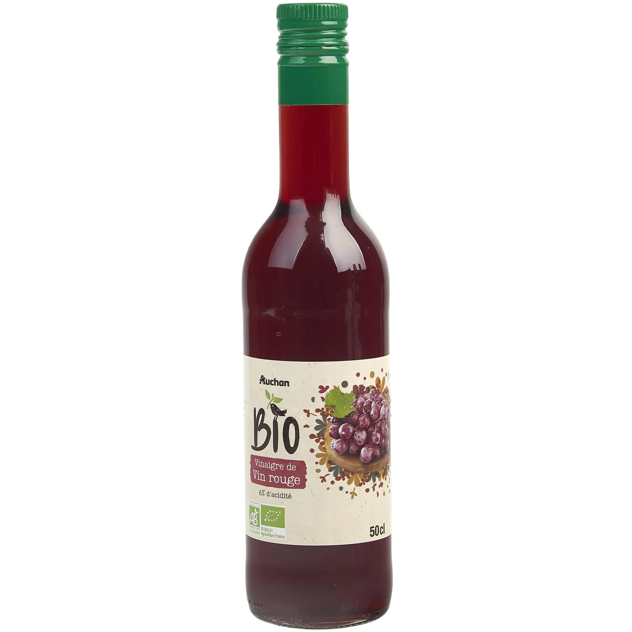 AUCHAN BIO Vinaigre de vin rouge