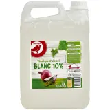 AUCHAN Vinaigre d'alcool blanc 10% d'acidité en bidon