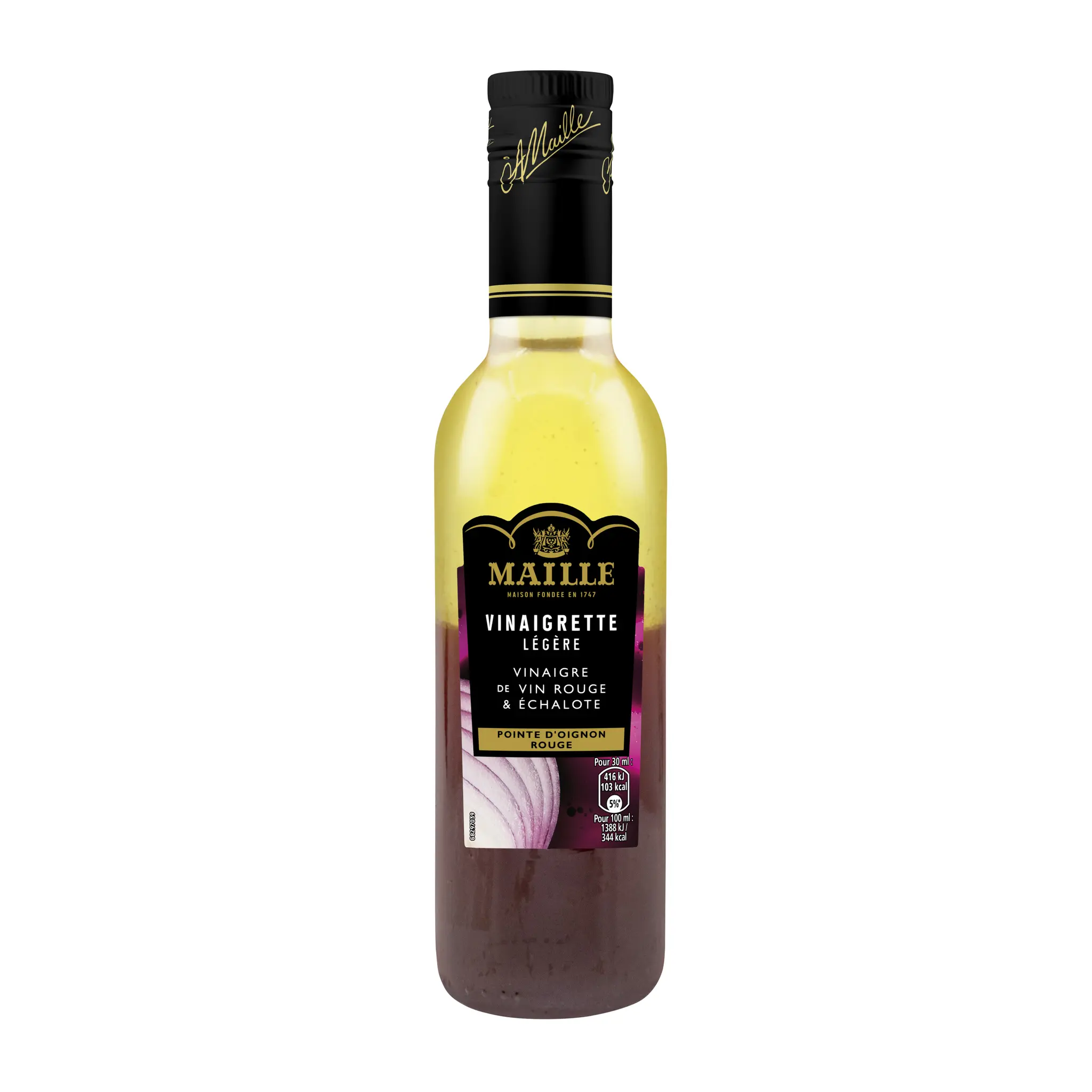 MAILLE Vinaigrette légère vinaigre de vin rouge échalote oignon rouge