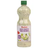AUCHAN Sauce crudités saveur fine herbes allégée en matières grasses