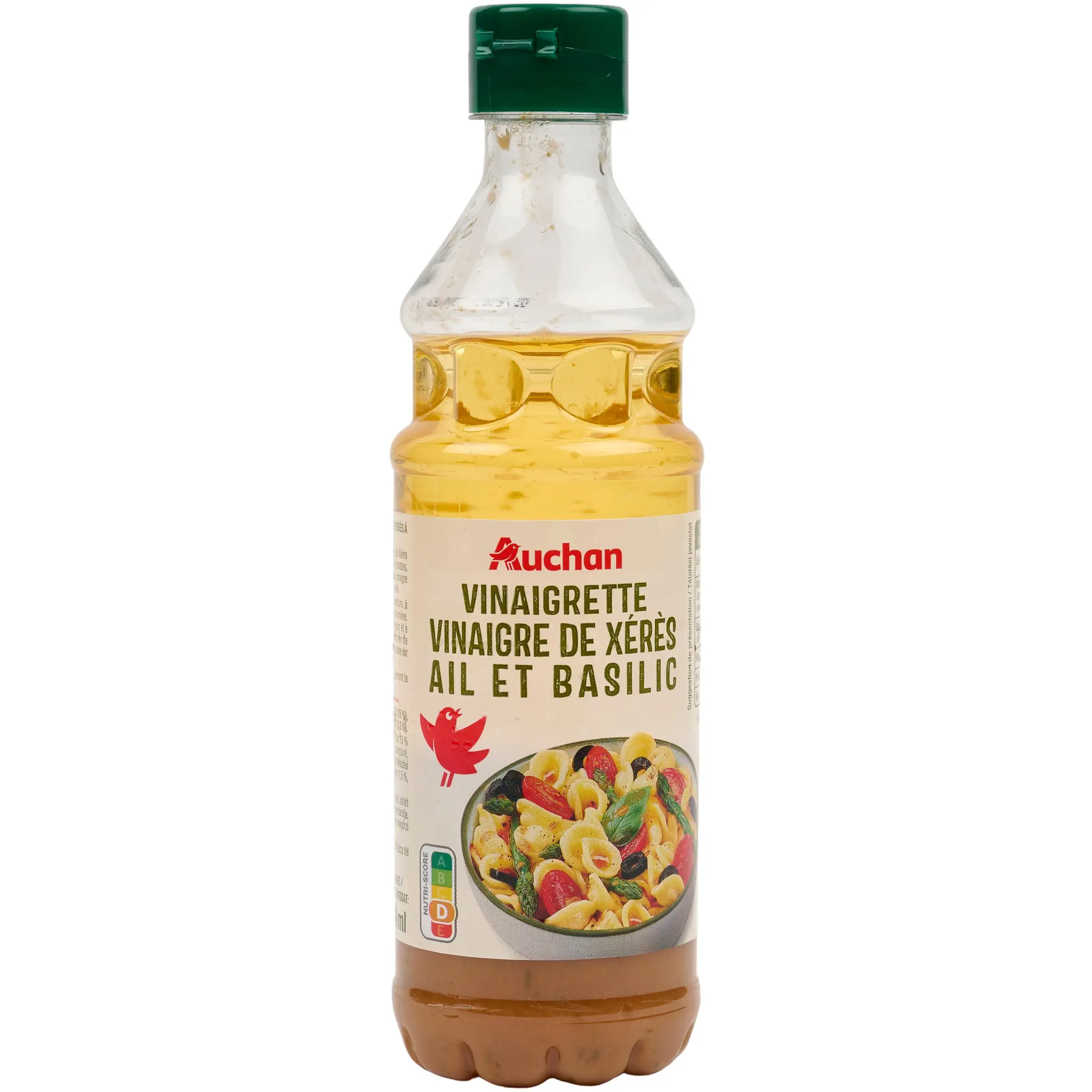 AUCHAN Vinaigrette au vinaigre de xérès ail et basilic